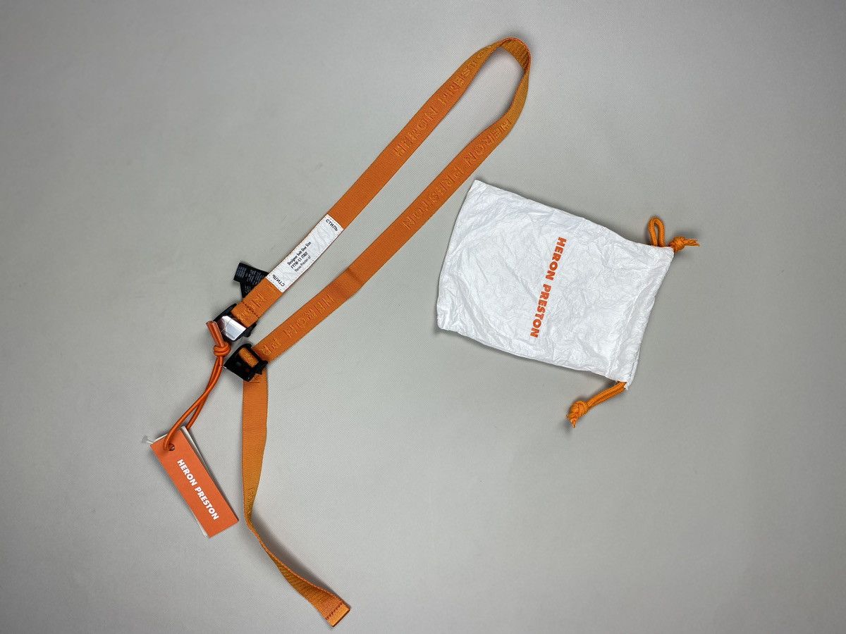 Heron Preston BNWT! Heron Preston Tiny Tape Magnetic Belt One Size Orange Size ONE SIZE - 16 Thumbnail