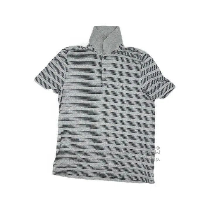 Givenchy Givenchy Men's Gray Striped Short-Sleeve Polo. Size US M / EU 48-50 / 2 - 2 Thumbnail