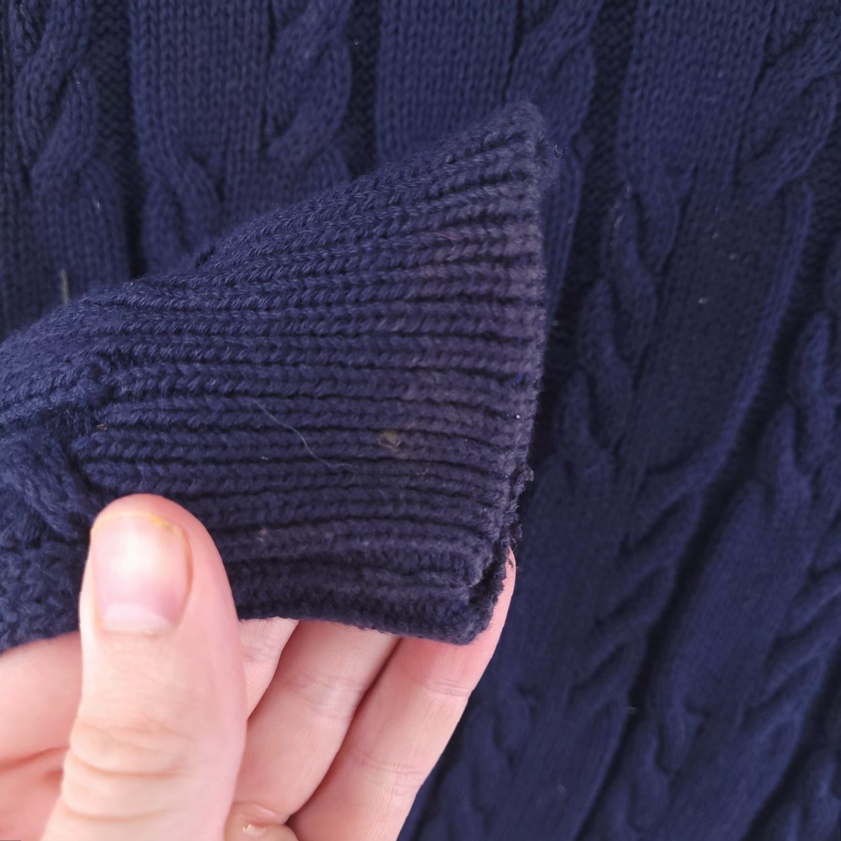 Chaps VINTAGE Chaps Sweater Mens L Blue Cable-Knit Crew Neck Retro Pullover Crest Navy Mens Size US L / EU 52-54 / 3 - 2 Thumbnail