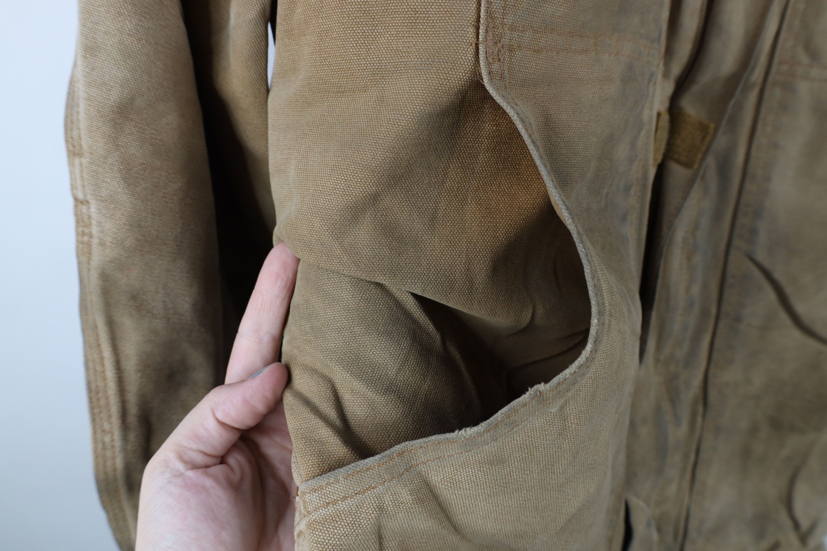 Carhartt × Vintage Vintage Carhartt Spell Out Quilted Canvas Chore Barn Jacket Size US S / EU 44-46 / 1 - 7 Thumbnail