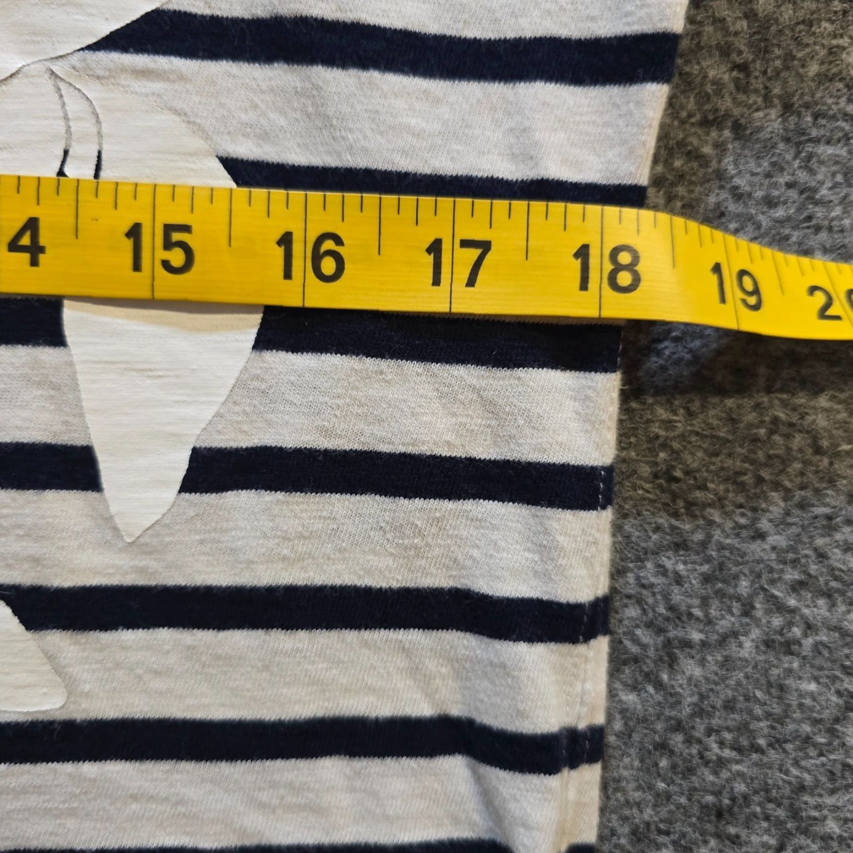 J.Crew J.CREW Top Womens Size S Blue White Striped Floral Nautical Casual T-Shirt Knit Cotton Regular Sailor Style Mens? Size S / US 4 / IT 40 - 5 Thumbnail
