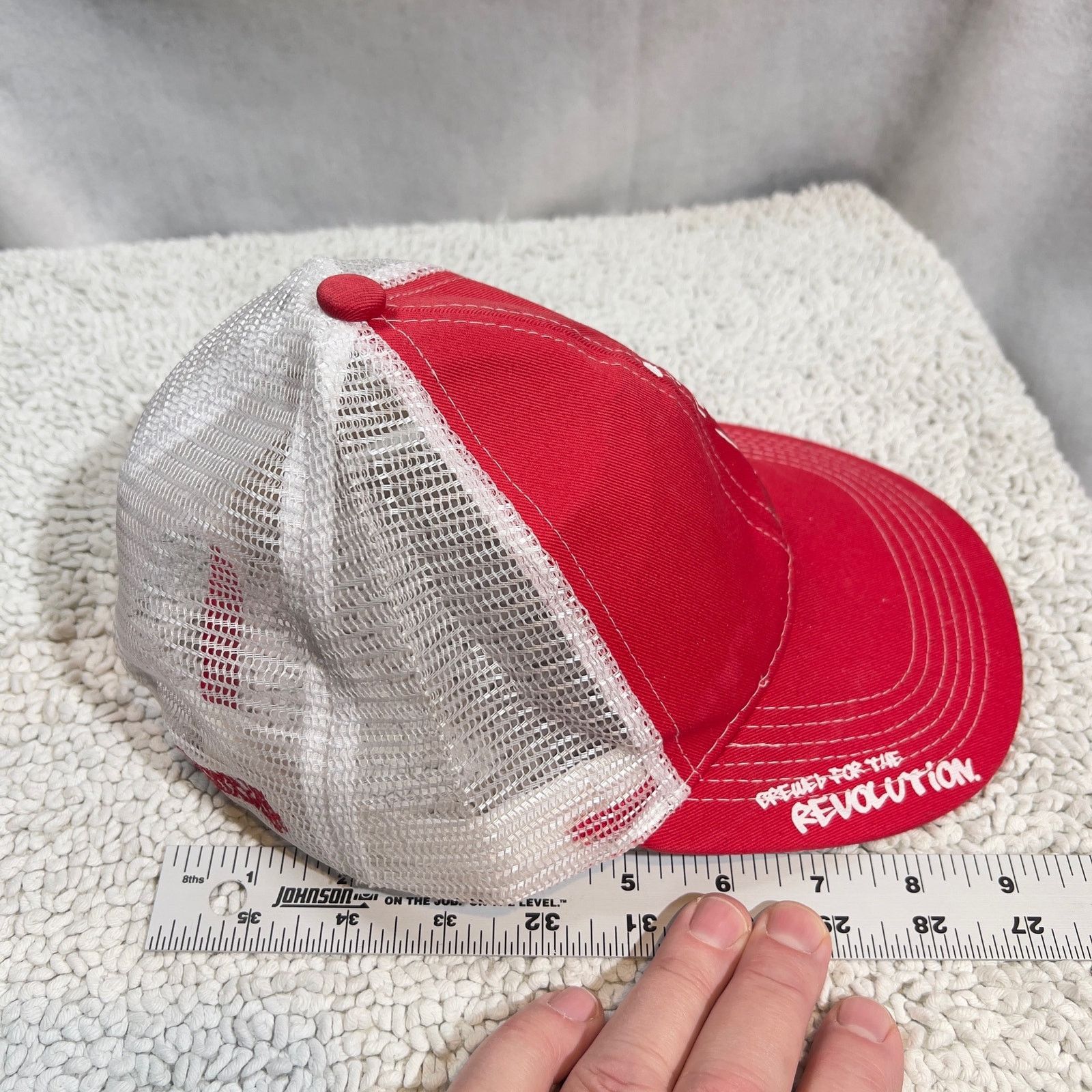 Other Samual Adams Mesh Snapback Trucker Hat Red White Logo Size ONE SIZE - 6 Thumbnail