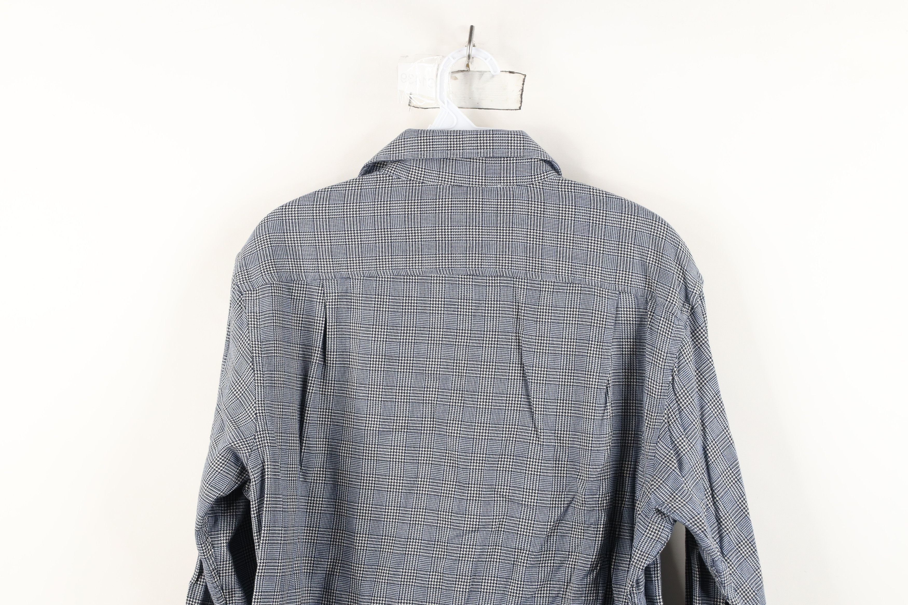 Hickey Freeman Vintage 90s Hickey Freeman Houndstooth Flannel Button Shirt Size US M / EU 48-50 / 2 - 9 Thumbnail