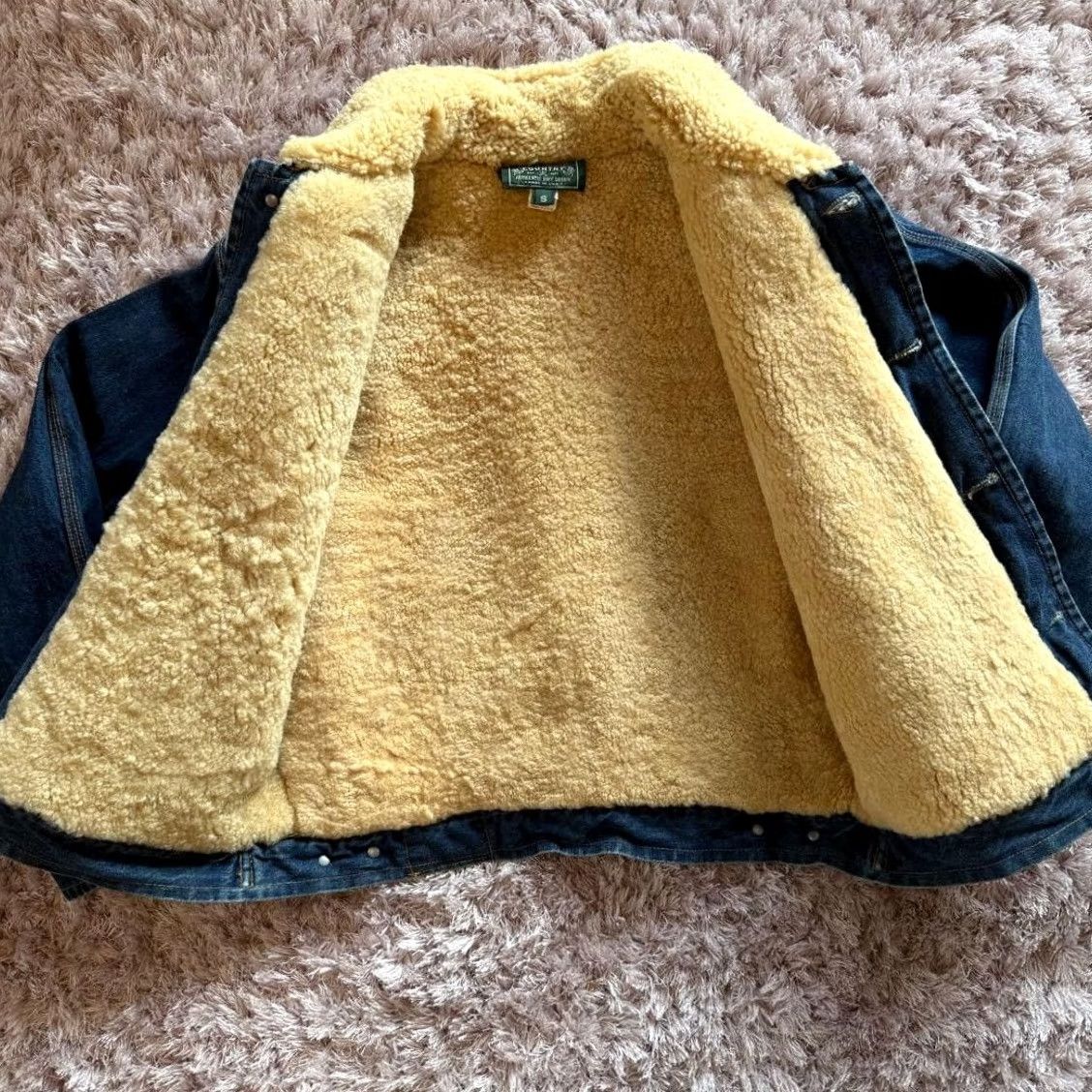 Polo Ralph Lauren 80s Ralph Lauren Country Shearling Denim Jacket Vintage Women Rare Used JAPAN Size S / US 4 / IT 40 - 2 Thumbnail