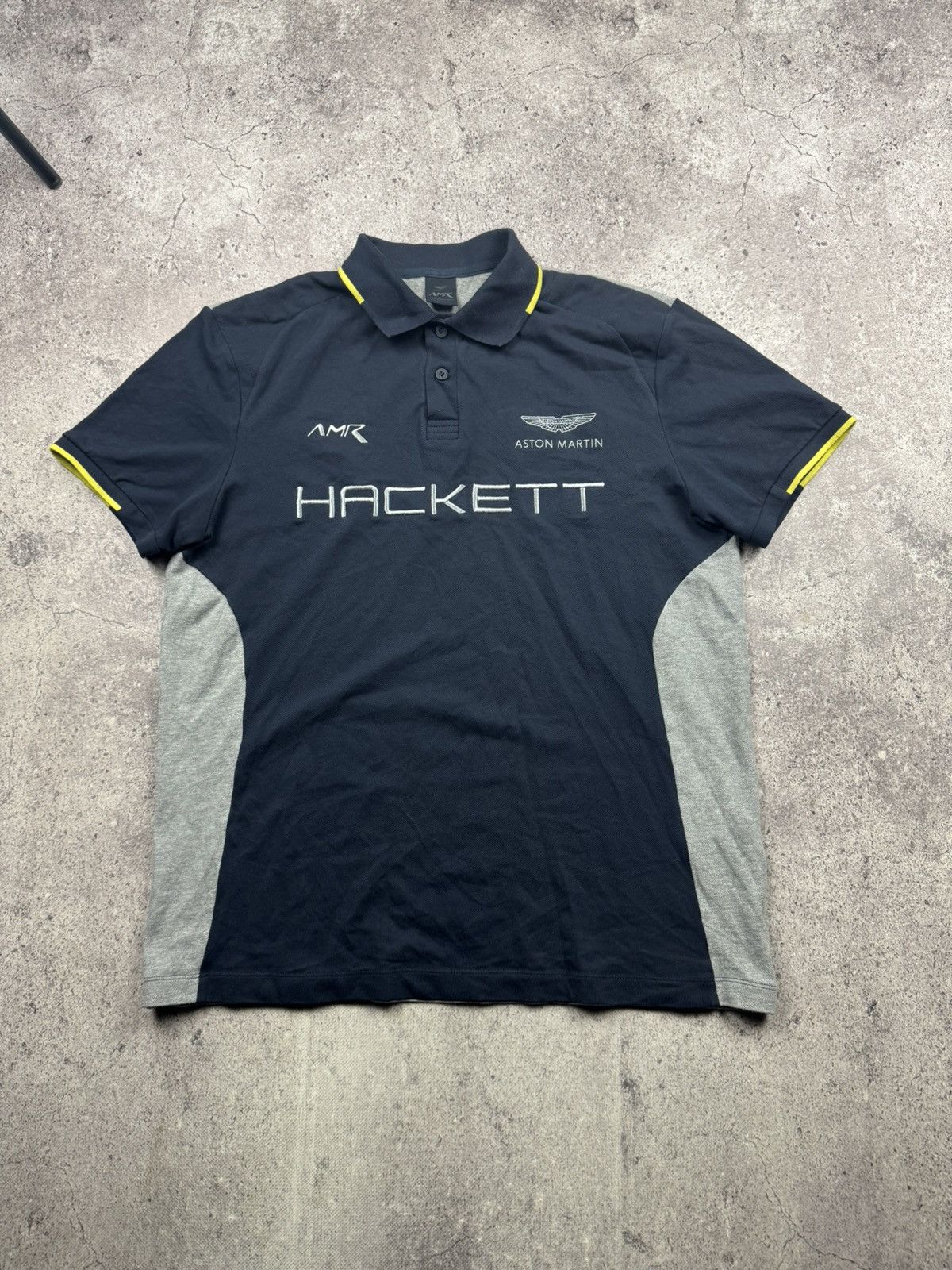 Hackett Vintage Hackett Aston Martin Polo Y2K Racing Shirt M Formula Size US M / EU 48-50 / 2 - 1 Thumbnail