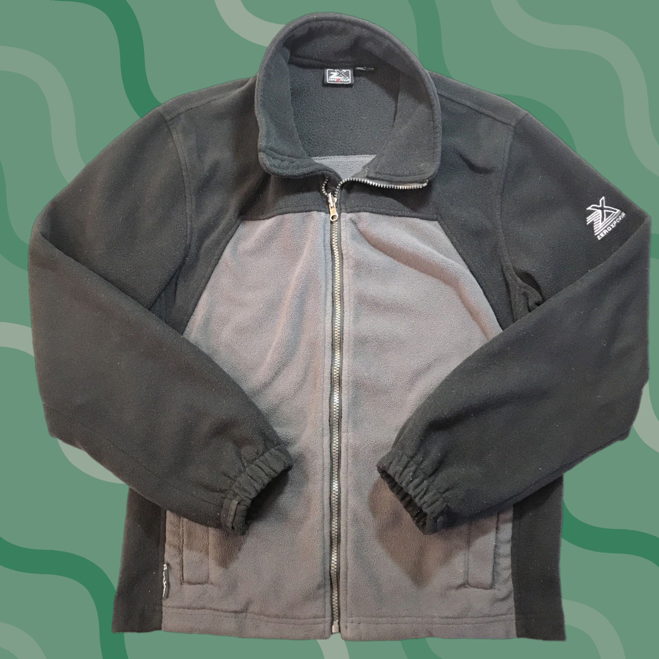 ZeroXposur ZeroXposur Mens Jacket Full Zip Fleece Outdoor Logo Black Gray Pockets Size S Warmer All Seasons Size US S / EU 44-46 / 1 - 1 Thumbnail