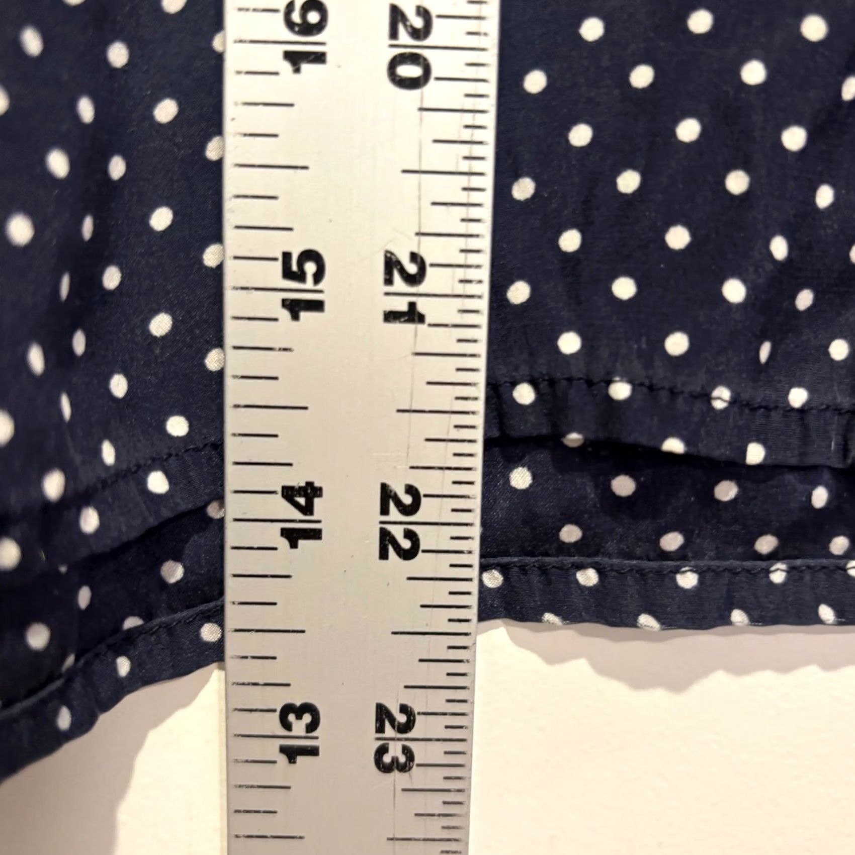Frame FRAME Navy Blue Polka Dot Mock Neck Button Down Shirt Women Small Long Sleeve Size S / US 4 / IT 40 - 6 Thumbnail