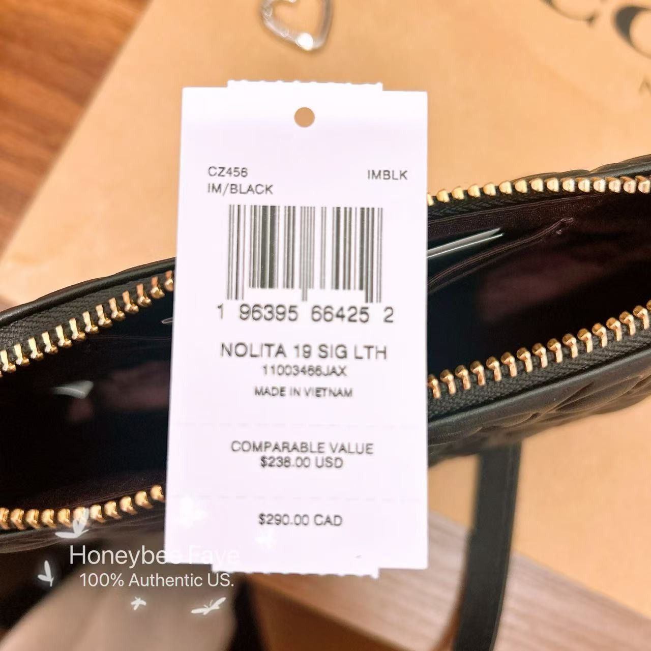 Coach Nolita 19 In Signature Leather CZ456 plus extended chain Size ONE SIZE - 9 Thumbnail