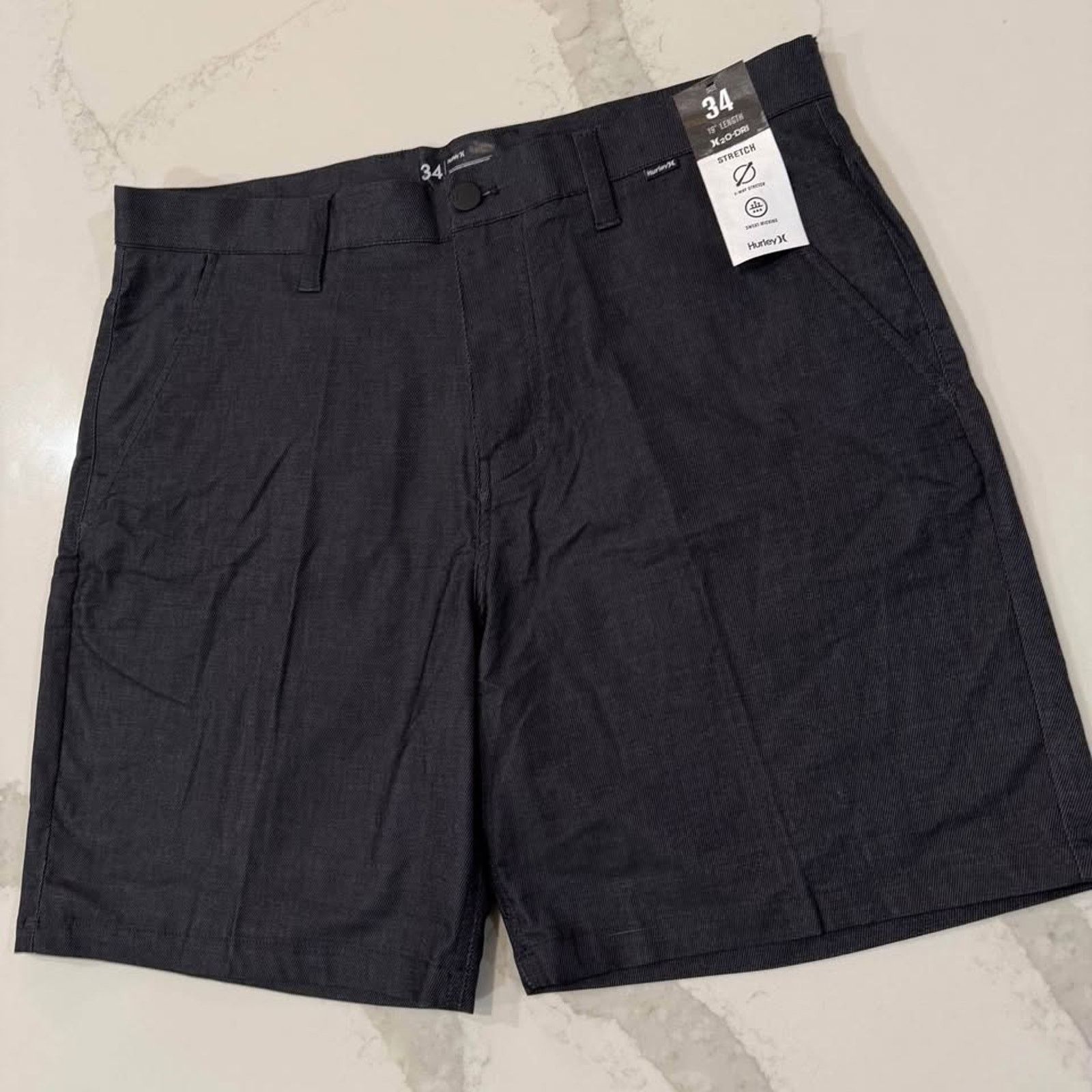 Hurley Hurley NWT H2O-Dri Cutback Chino Golf Shorts Men's 34 Gray Size US 34 / EU 50 - 2 Thumbnail