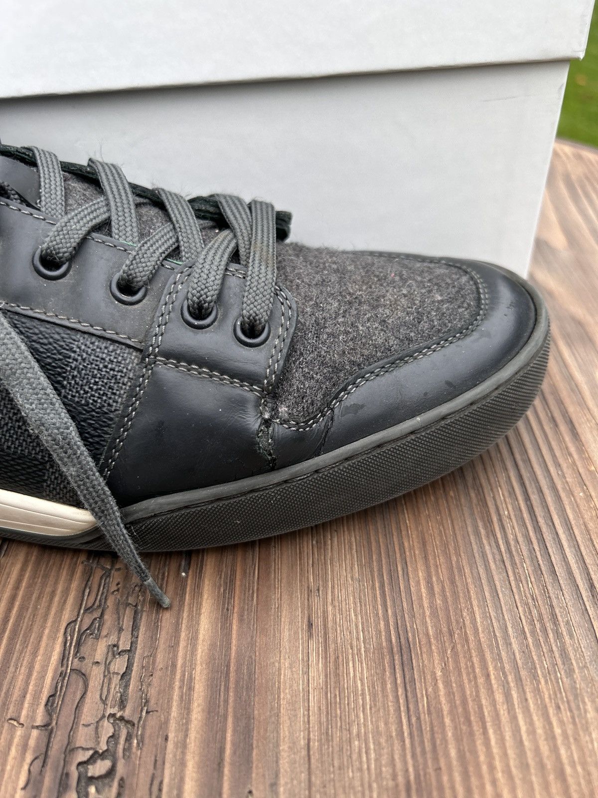 Louis Vuitton Louis Vuitton Elliptic Damier Graphite Low Top Sneakers Size US 7.5 / EU 40-41 - 3 Thumbnail