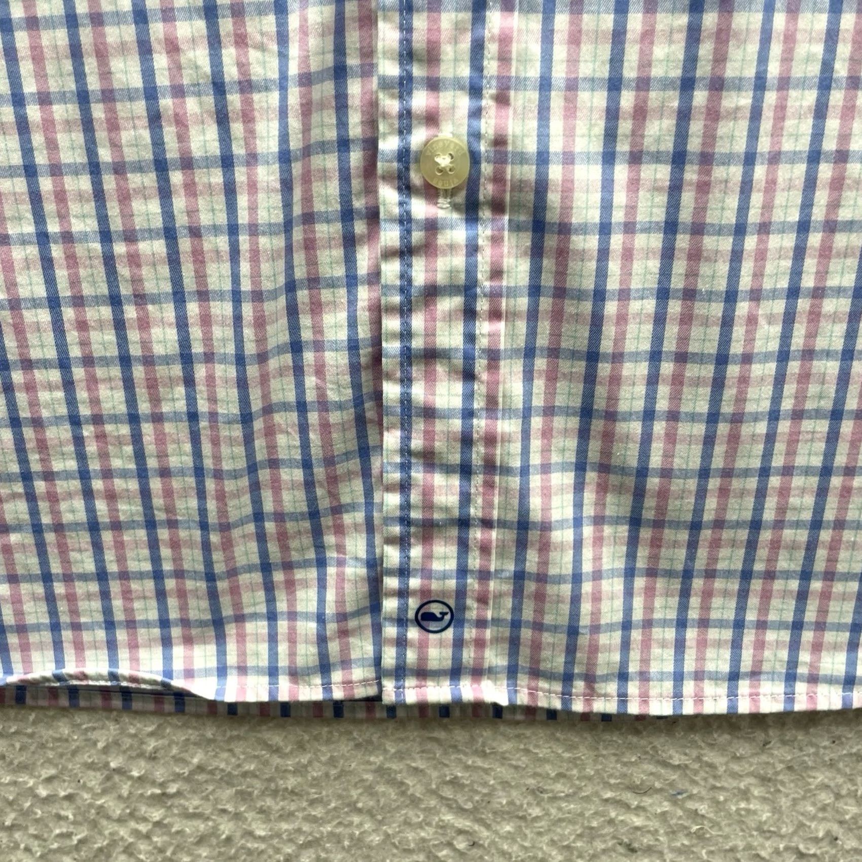 Vineyard Vines Vineyard Vines OTG Shirt Mens Small On The Go Brr Pink Tattersall Performance Size US S / EU 44-46 / 1 - 3 Thumbnail