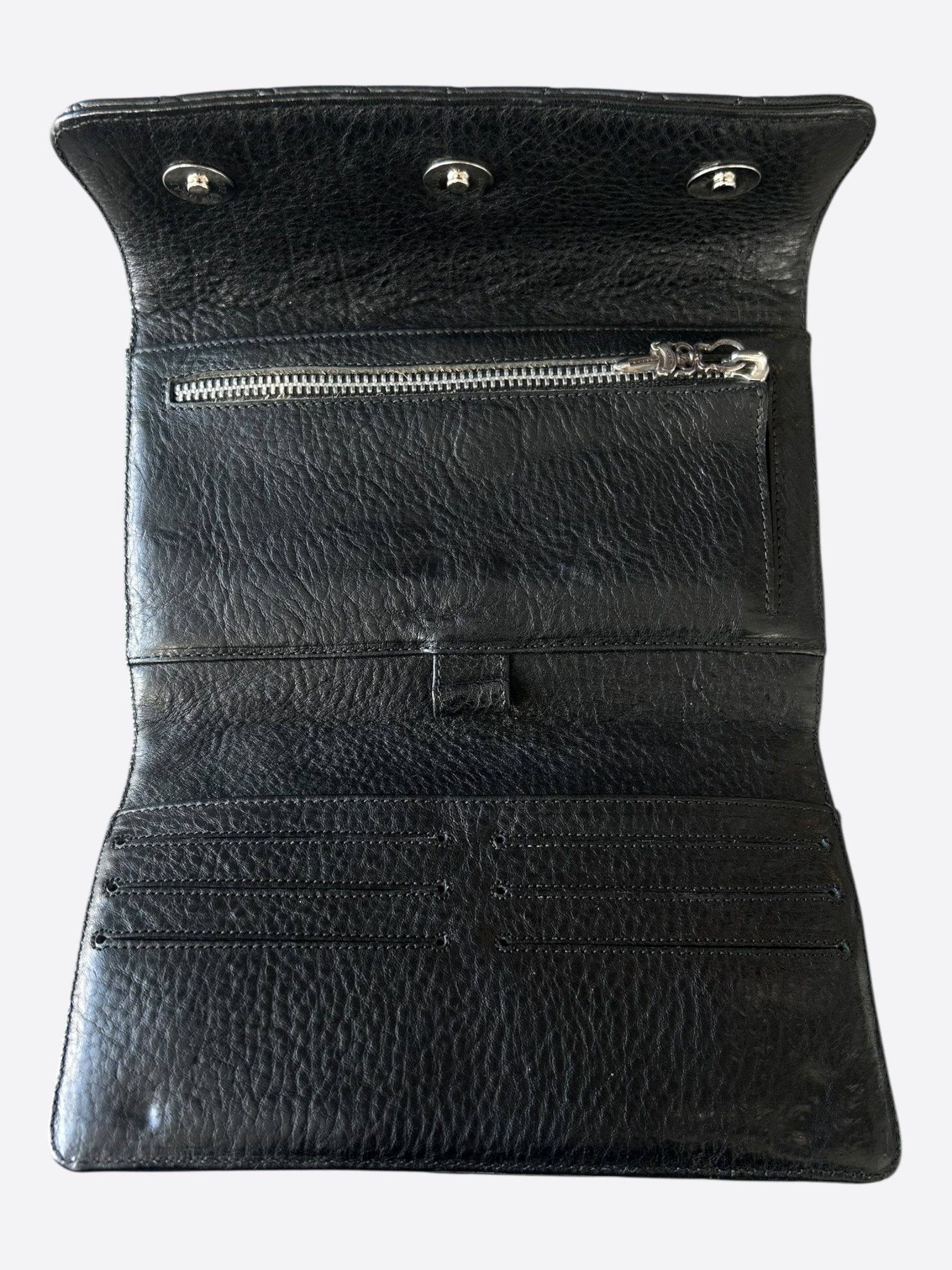 Chrome Hearts Chrome Hearts Black Quilted Cross Wallet Size ONE SIZE - 3 Thumbnail