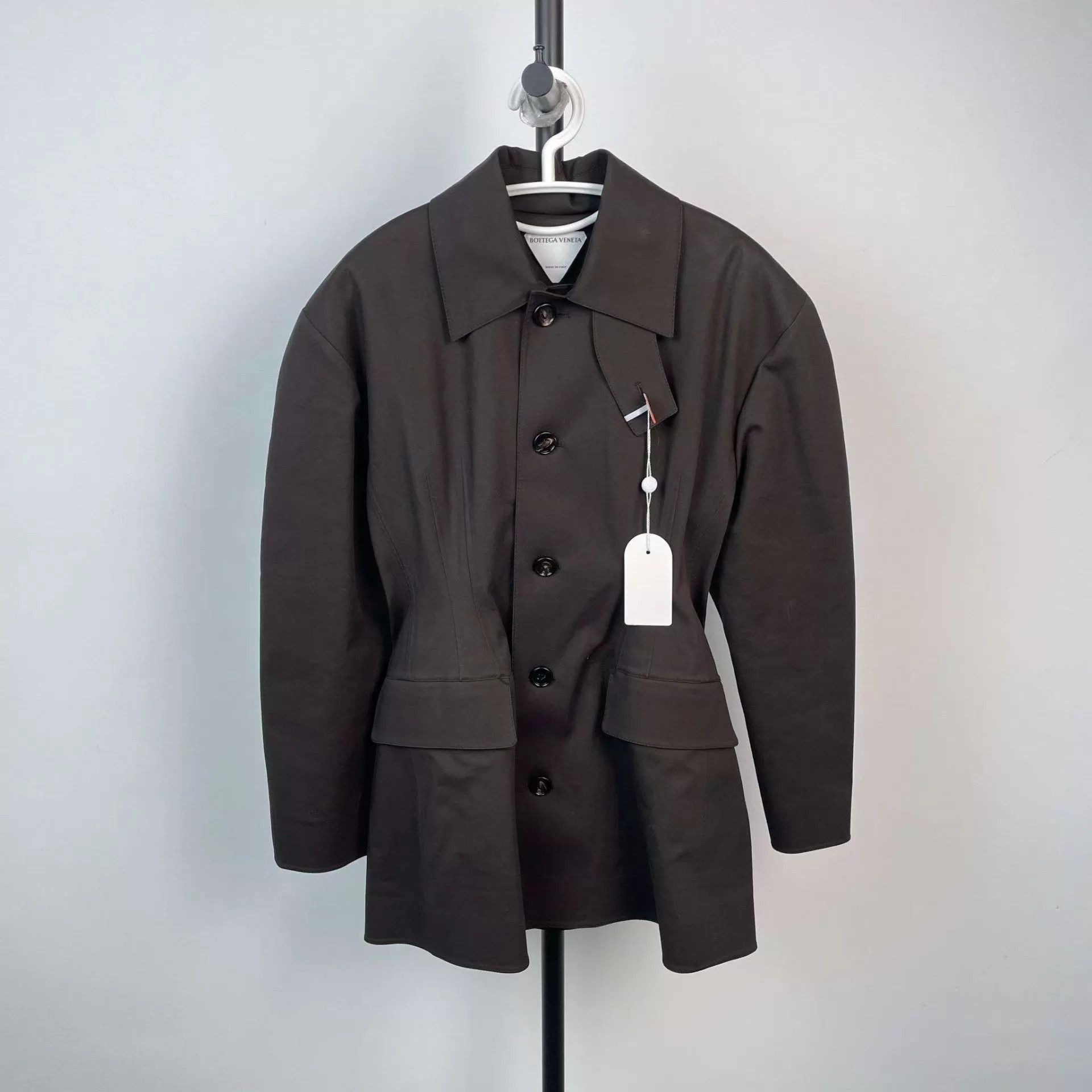 Bottega Veneta BV Coated Trench Black 36 S Size XS / US 0-2 / IT 36-38 - 1 Thumbnail