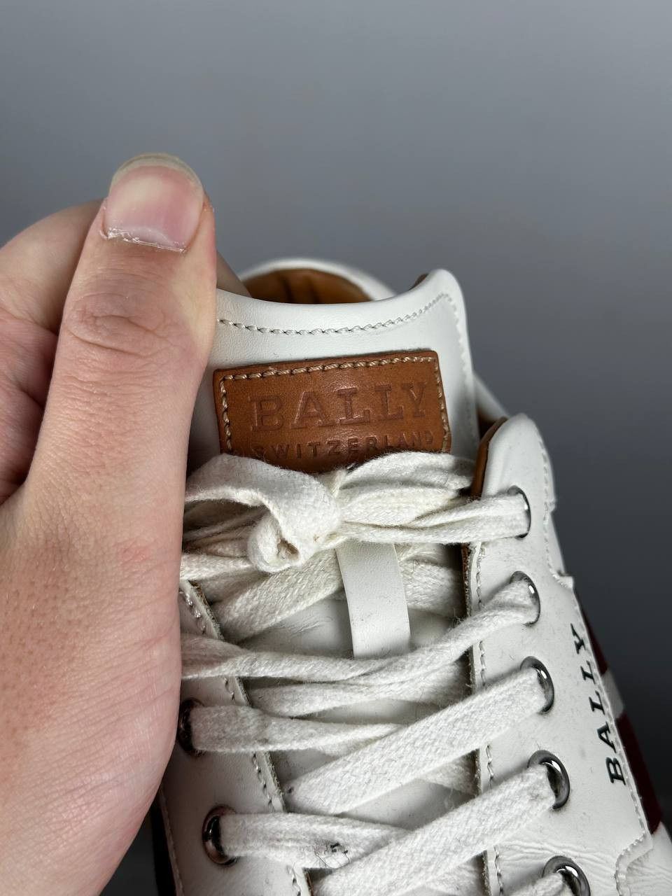 Bally BALLY Oriano White Leather Sneakers Men’s Shoes Size US 8 Size US 8 / EU 41 - 9 Thumbnail