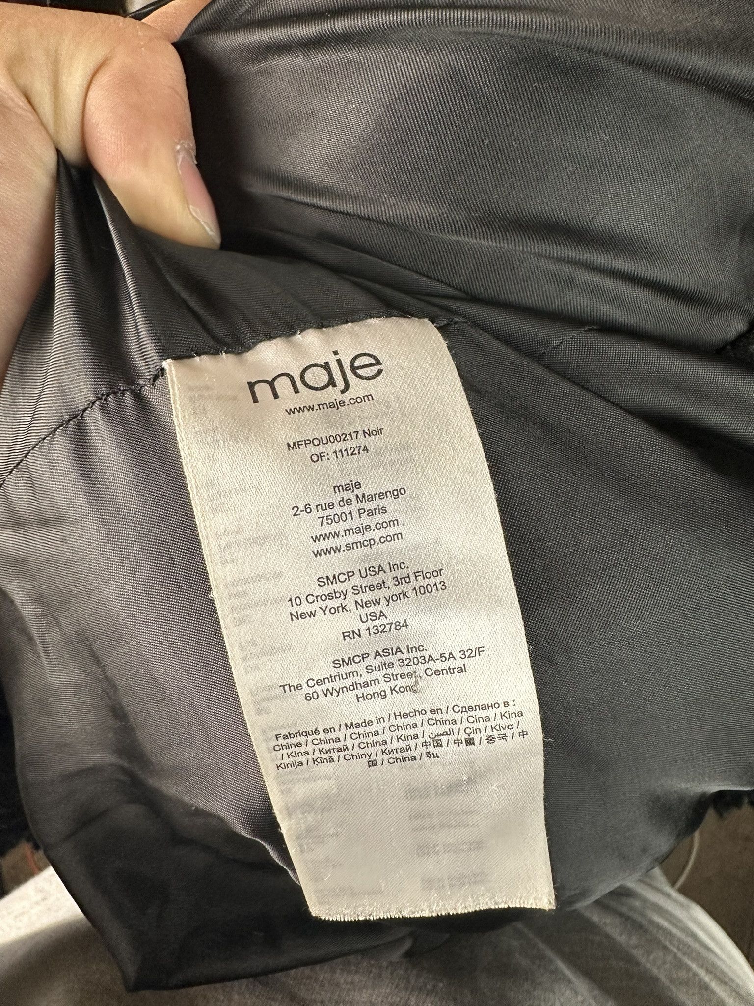 Maje Maje Avant Garde Sherpa Coat Size L / US 10 / IT 46 - 8 Thumbnail