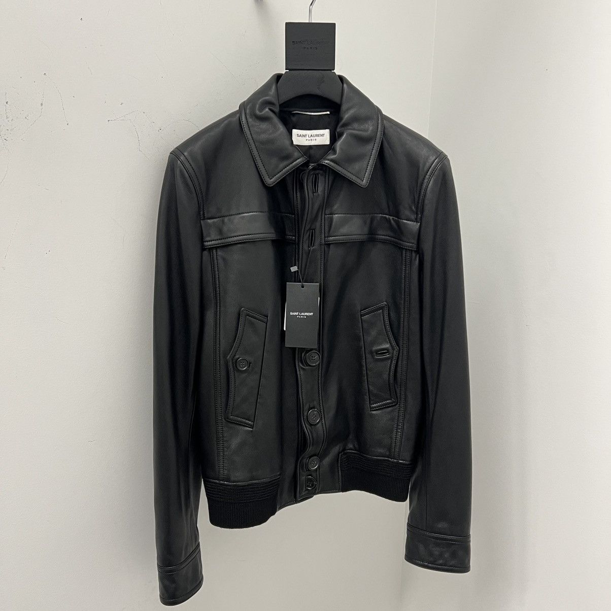 Saint Laurent Paris Saint Laurent Leather Jacket in Small Size US S / EU 44-46 / 1 - 1 Thumbnail