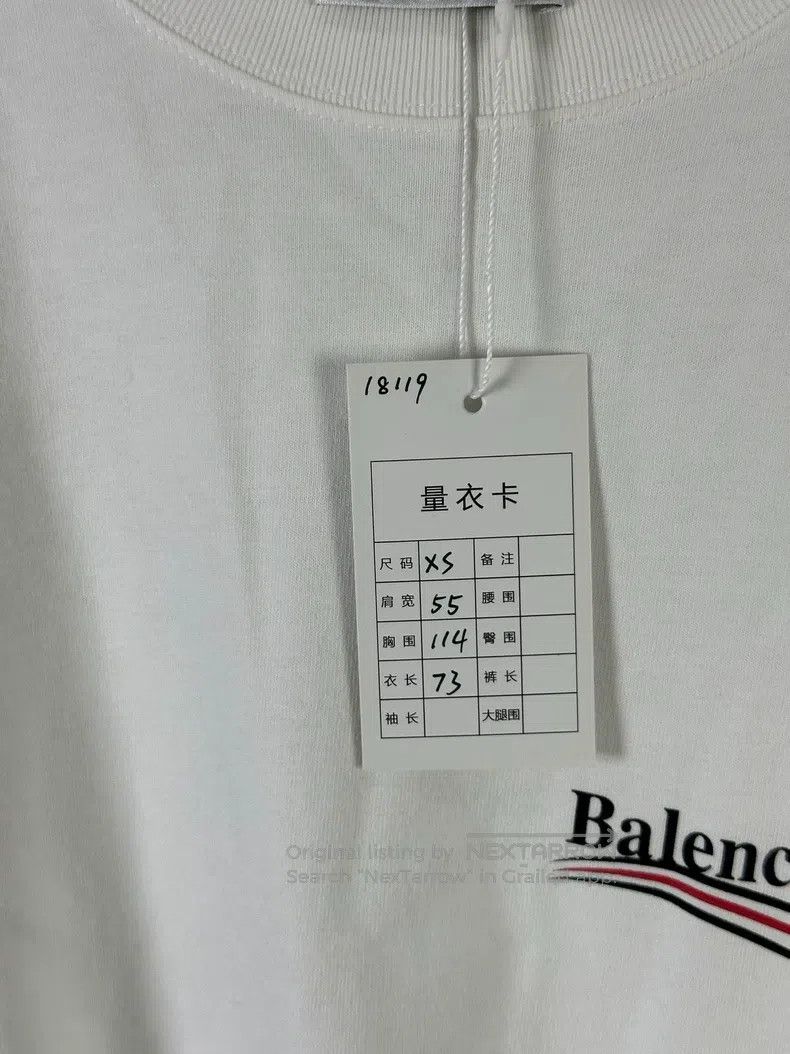 Balenciaga Balenciaga Cola White Short Sleeve Size US XS / EU 42 / 0 - 5 Thumbnail