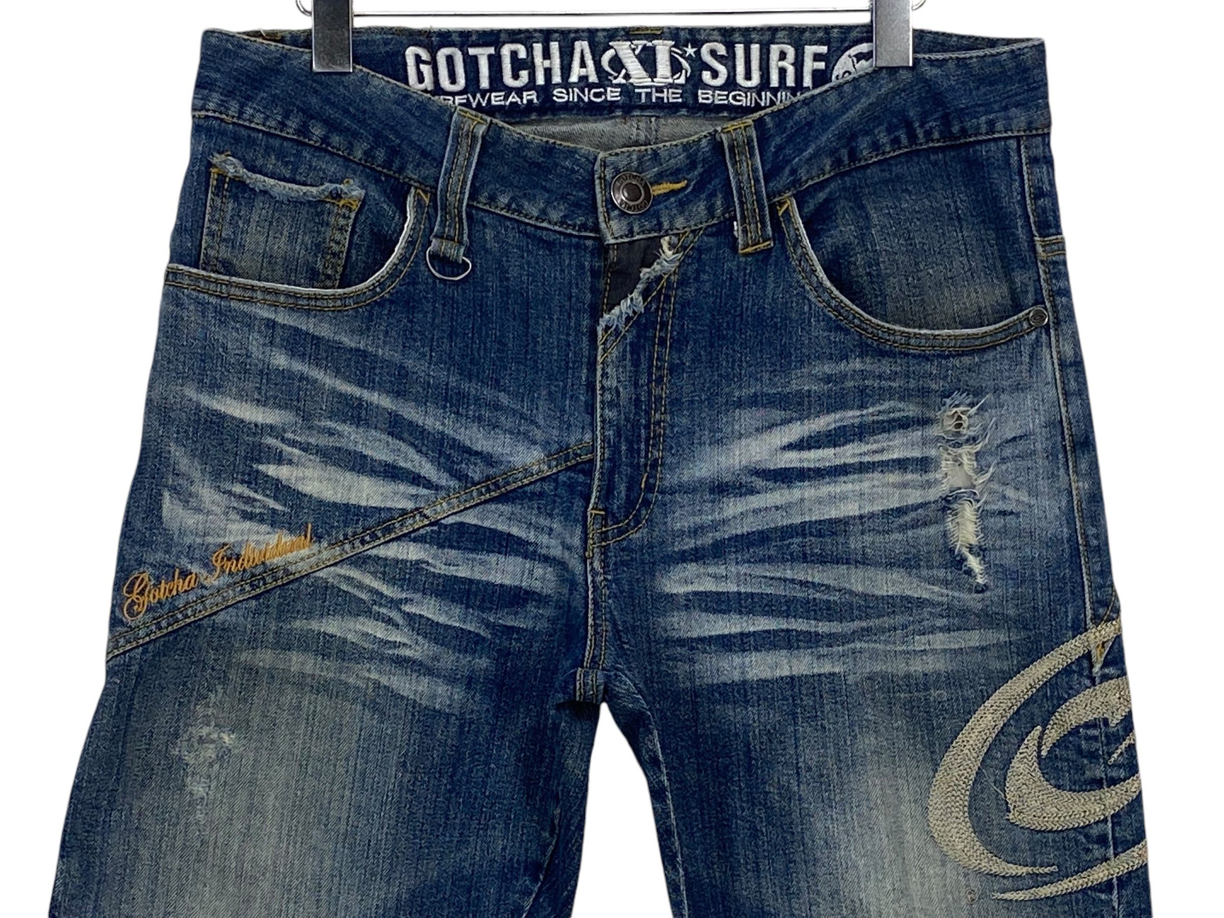 Japanese Brand Gotcha J-Shape Skateboard Surf Jeans Size US 32 / EU 48 - 2 Thumbnail