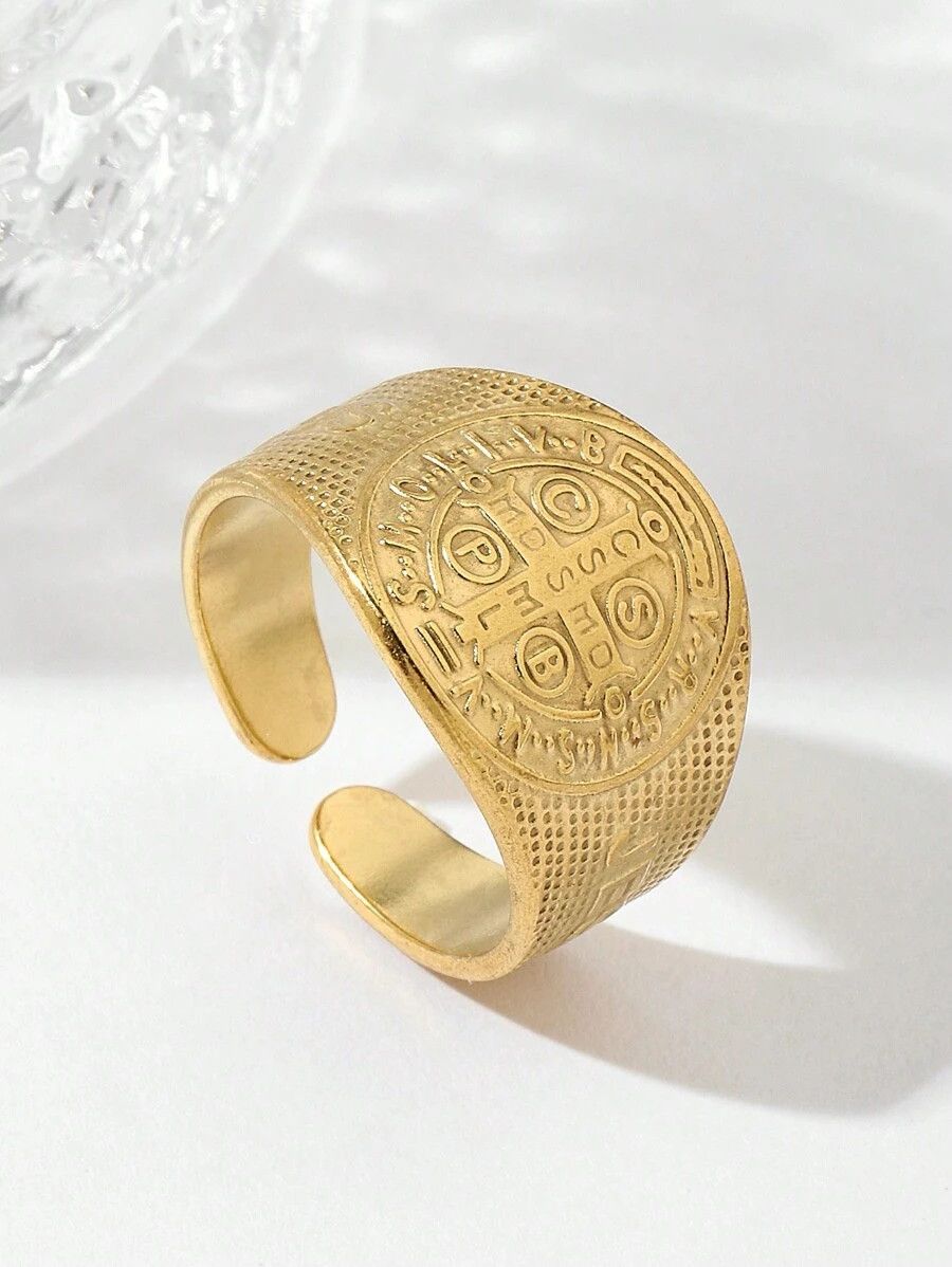 Jewelry x Vintage 2000S Retro Gold Y2K Ring, Men's