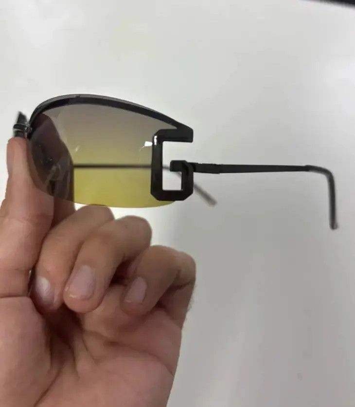 Gucci × Tom Ford × Vintage Gucci Sunglasses Mask Shield Sport Bike Pop RI869 Size ONE SIZE - 3 Thumbnail