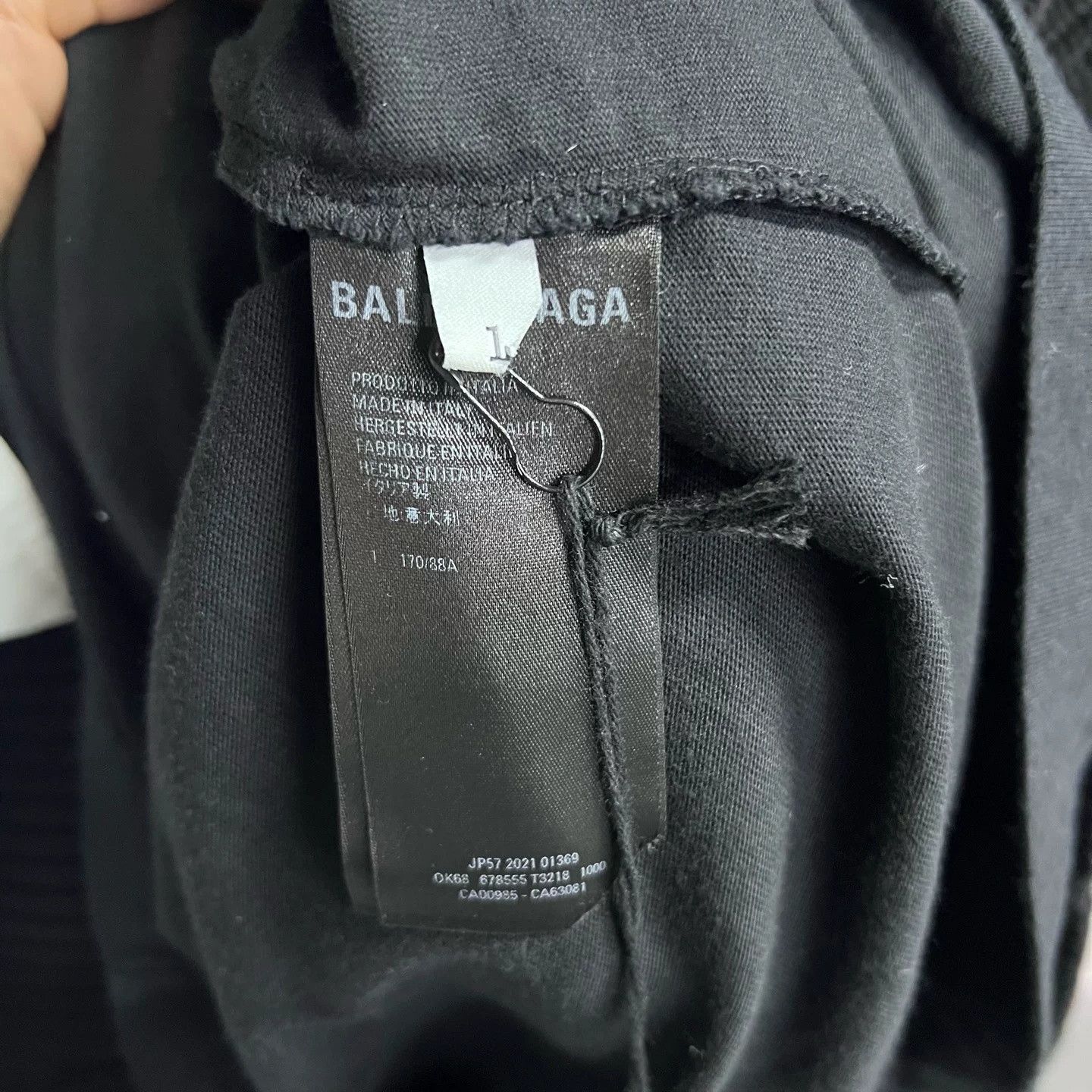 Balenciaga Balenciaga Black Logo V-Neck Layered Pullover Size US S / EU 44-46 / 1 - 4 Thumbnail