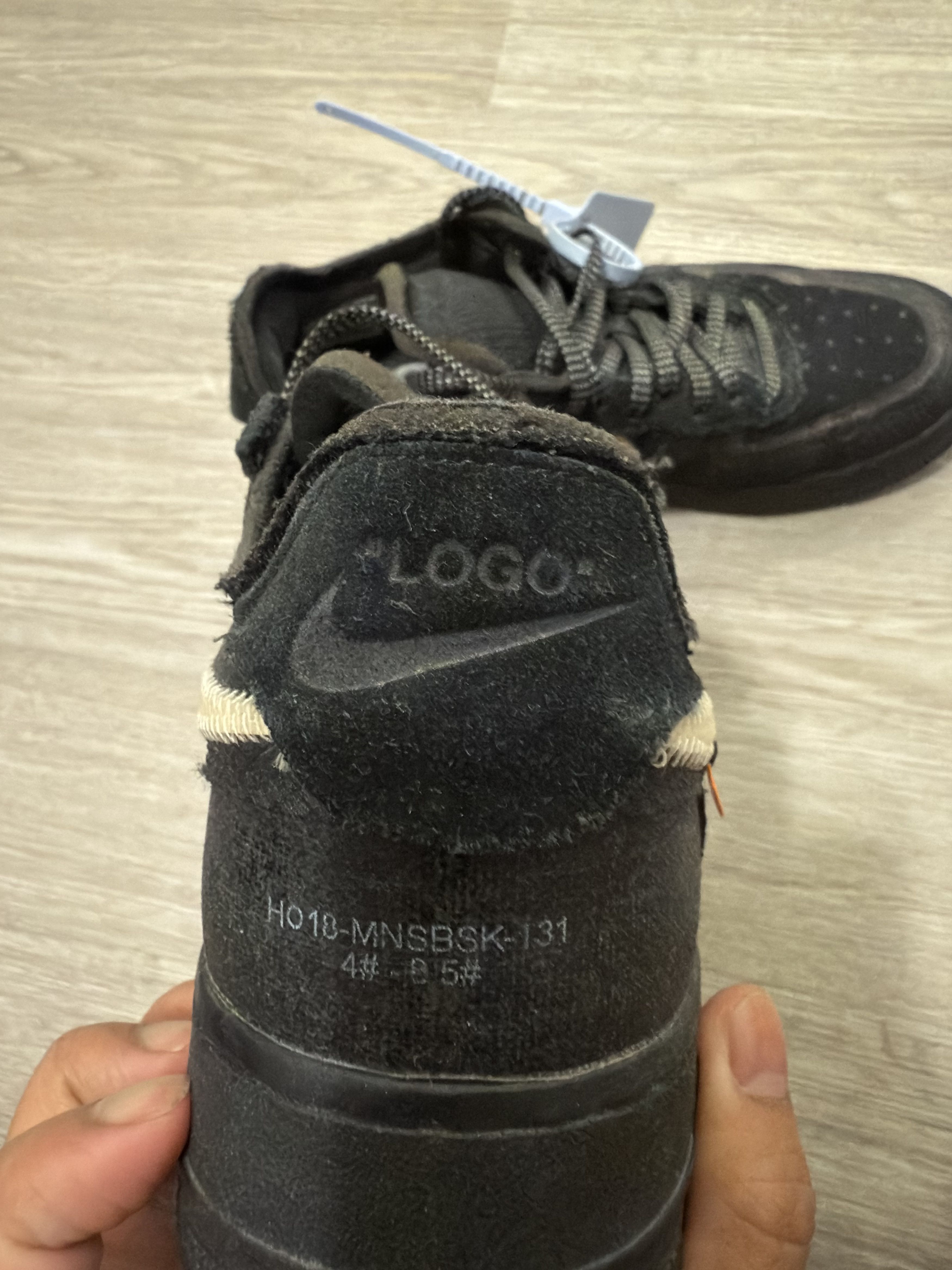 Nike × Off-White × Virgil Abloh Black Off White Air Force 1 Size US 8 / EU 41 - 10 Thumbnail
