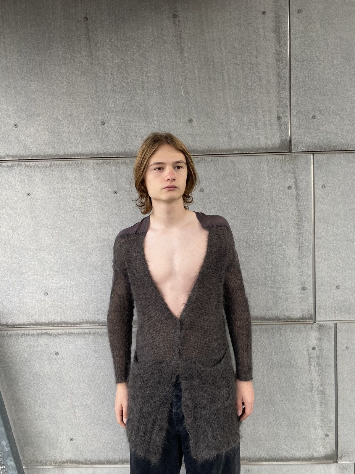 Ilaria Nistri Ilaria Nistri Mohair Avant-Garde Cardigan Size US S / EU 44-46 / 1 - 1 Thumbnail