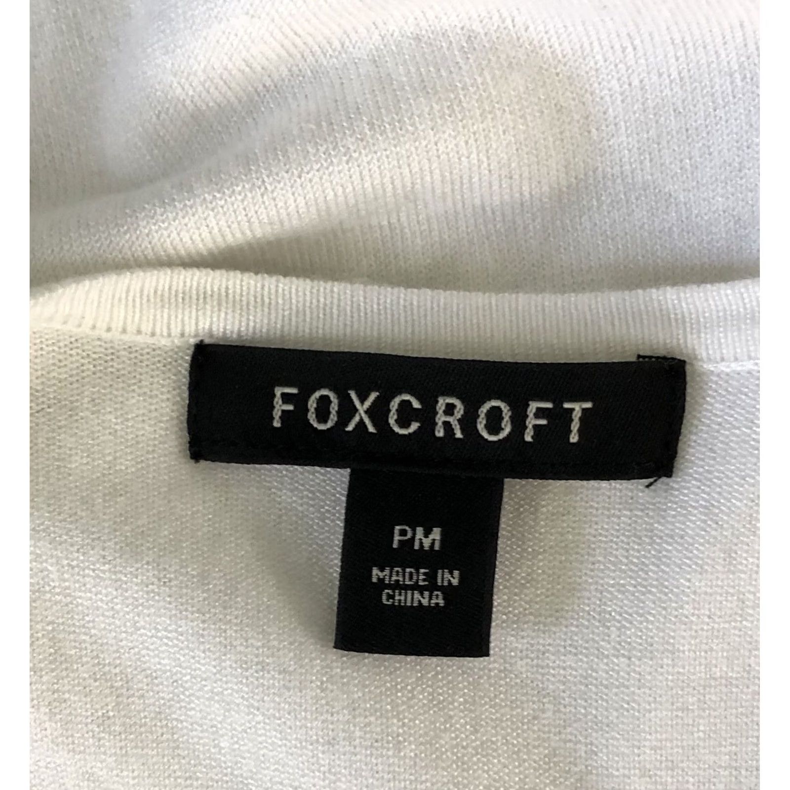 Vintage VINTAGE Foxcroft Sleeveless Sweater Vest Top PM Contrast Trim Boho Cottage Coquette Y2K Size M / US 6-8 / IT 42-44 - 4 Thumbnail