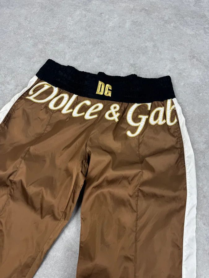 Dolce & Gabbana AW2005 Dolce & Gabbana Green Nylon Boxing Track Pants Size US 31 - 6 Thumbnail