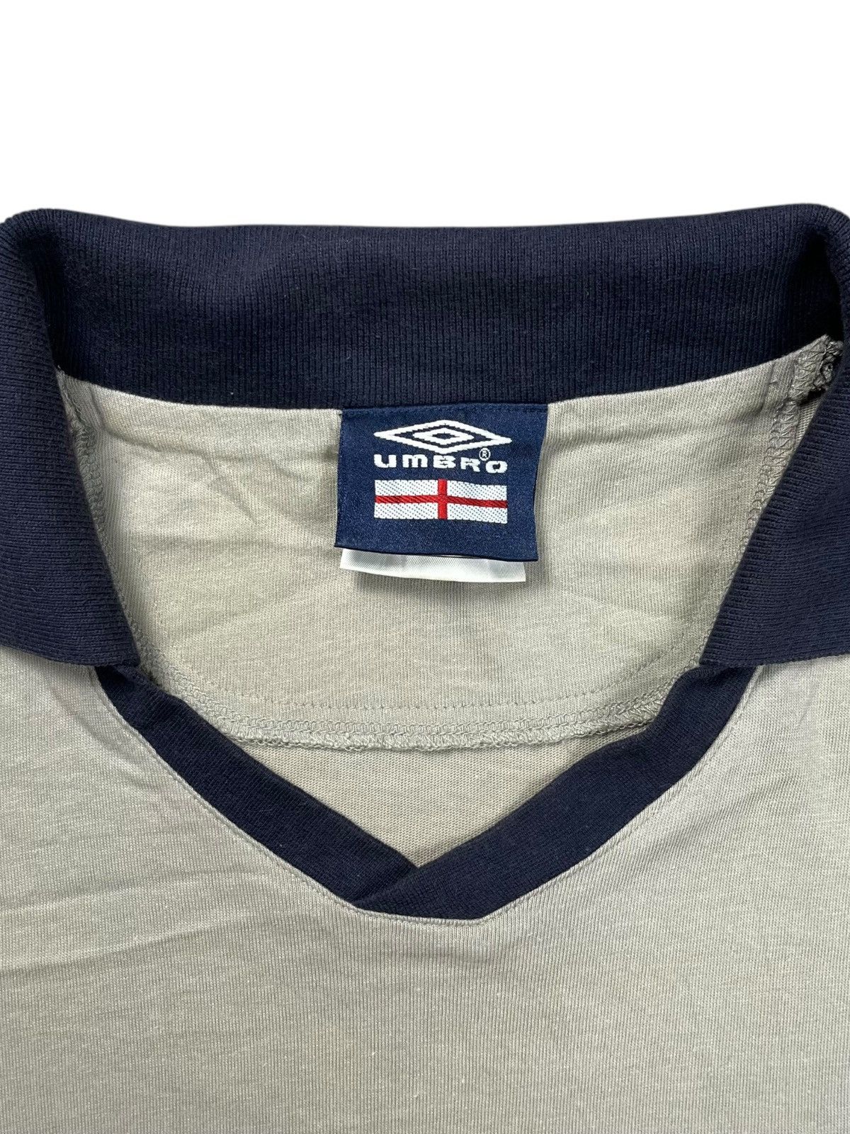 Hysteric Glamour Trashed Vintage Umbro England Collar Tee Size US M / EU 48-50 / 2 - 7 Thumbnail