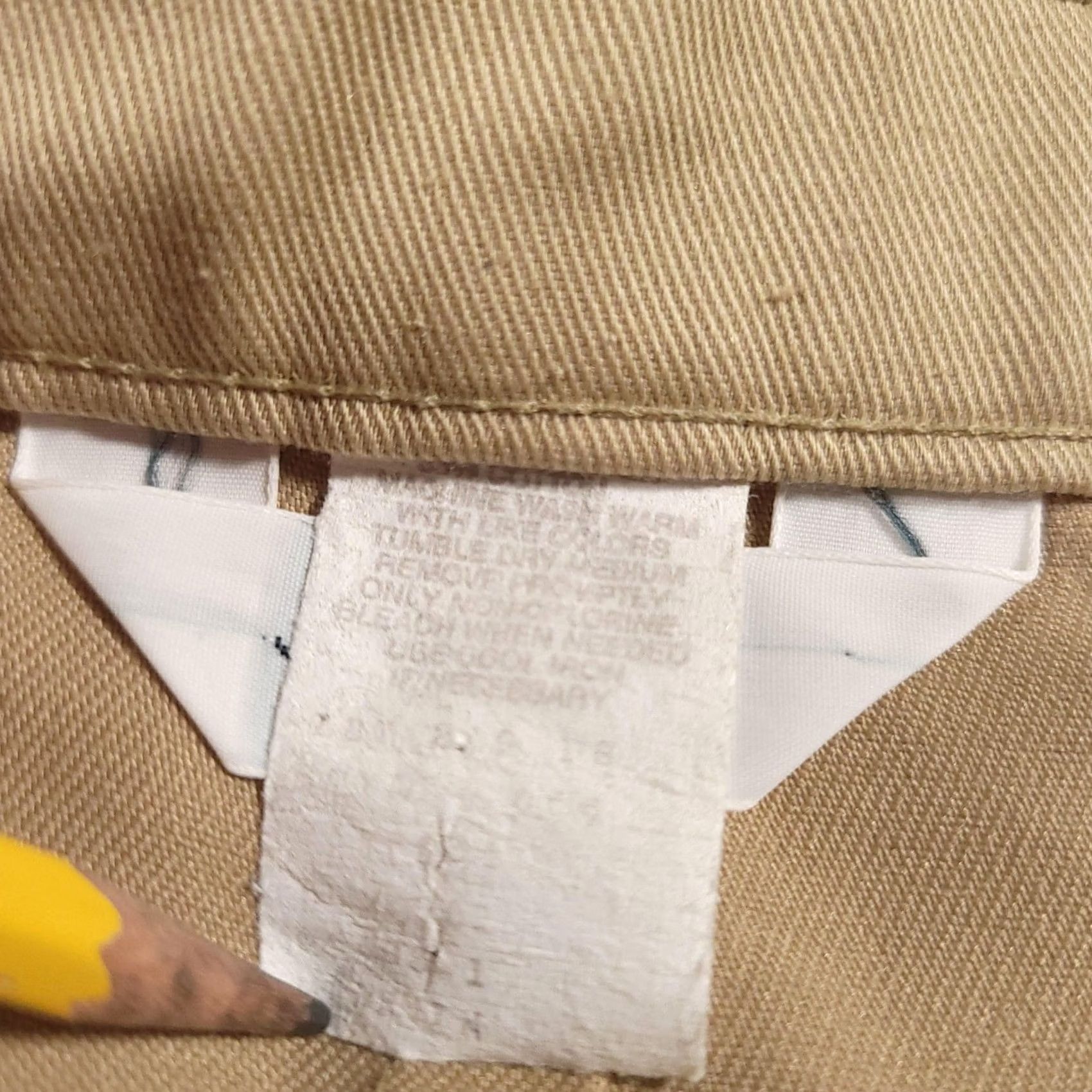 JCPenney JCPenney Pants Mens 34x29 Khaki Flat Front Classic Fit Chino Cotton Casual Size US 31 - 5 Thumbnail