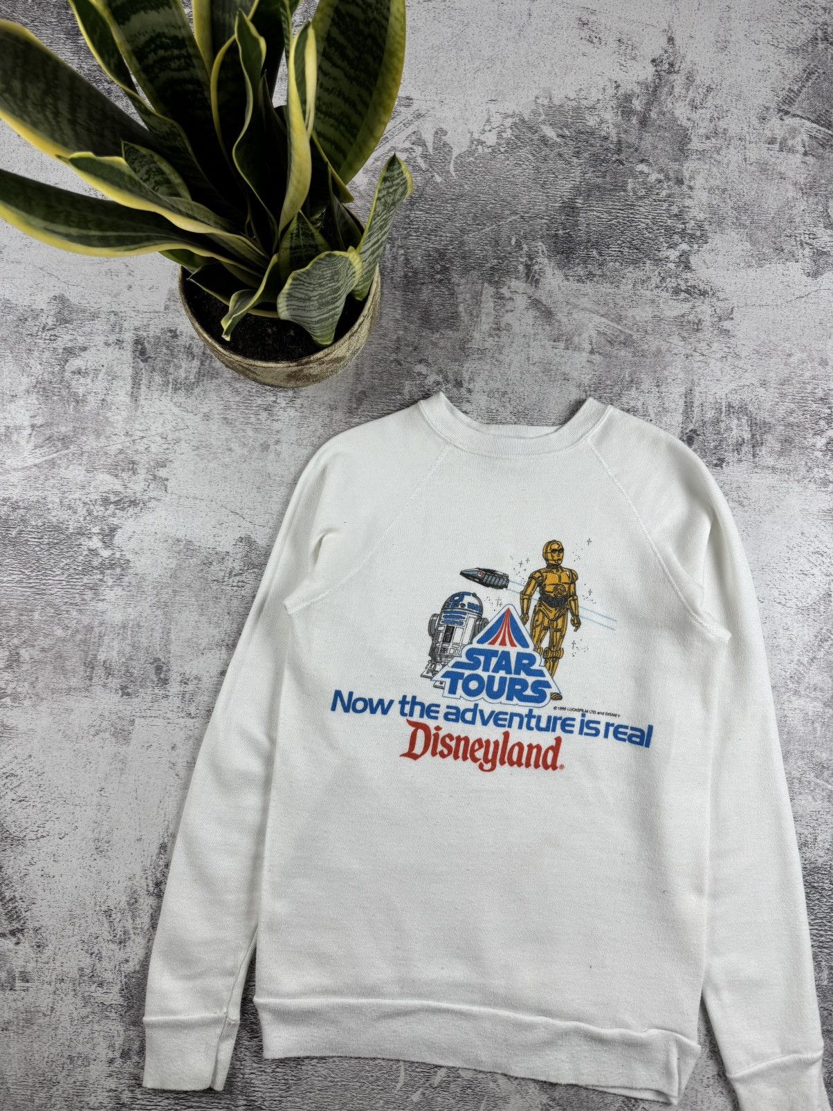 Disney VERY RARE Disney Star Wars 1986 Sweatshirt Hoodie Pullover Size US S / EU 44-46 / 1 - 4 Thumbnail