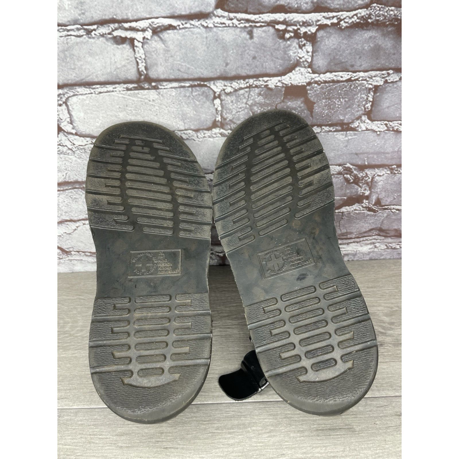 Dr. Martens Dr. Martens Geraldo Black Leather Strap Gladiator Wedge Sand Size US 9 / EU 42 - 6 Thumbnail