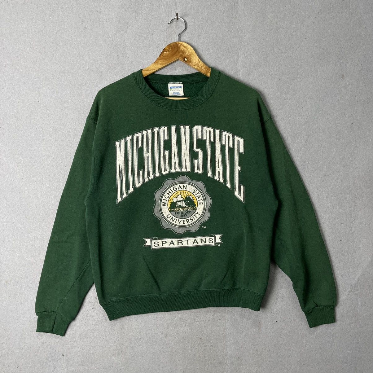 Vintage Vintage Michigan State Spartans Crewneck Sweatshirt USA Made Size US L / EU 52-54 / 3 - 1 Thumbnail