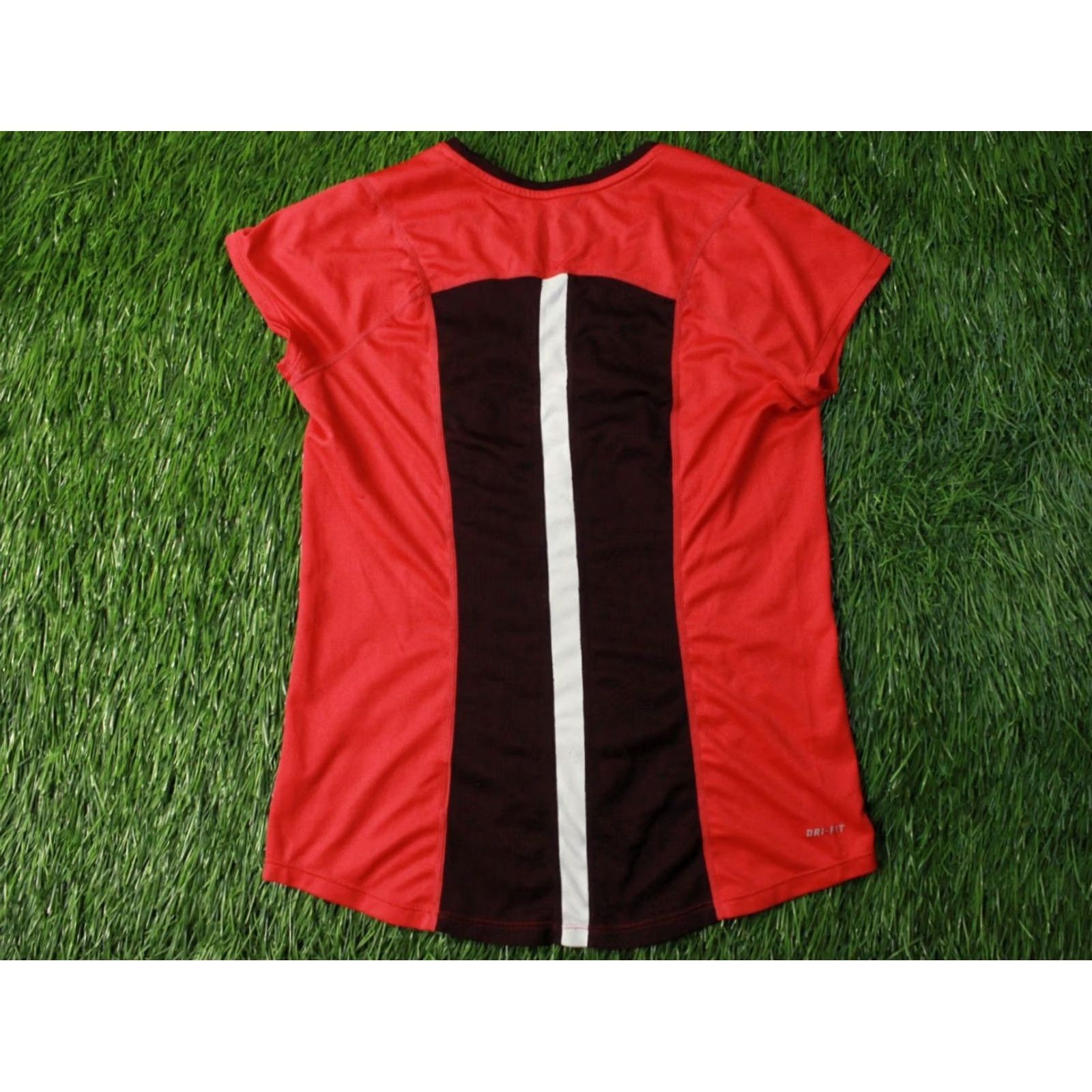 Nike Nike Dri-FIT Running Women Shirt M Red Brown Black Jersey 2014 Training Sport Shirt Jersey Short Sleeve Size M / US 6-8 / IT 42-44 - 2 Thumbnail