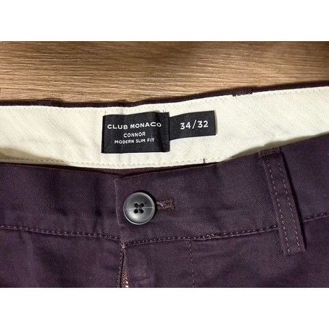 Club Monaco Club Monaco Connor Modern Slim Fit Mens Chino Pants 34x32 Co Size US 34 / EU 50 - 2 Thumbnail
