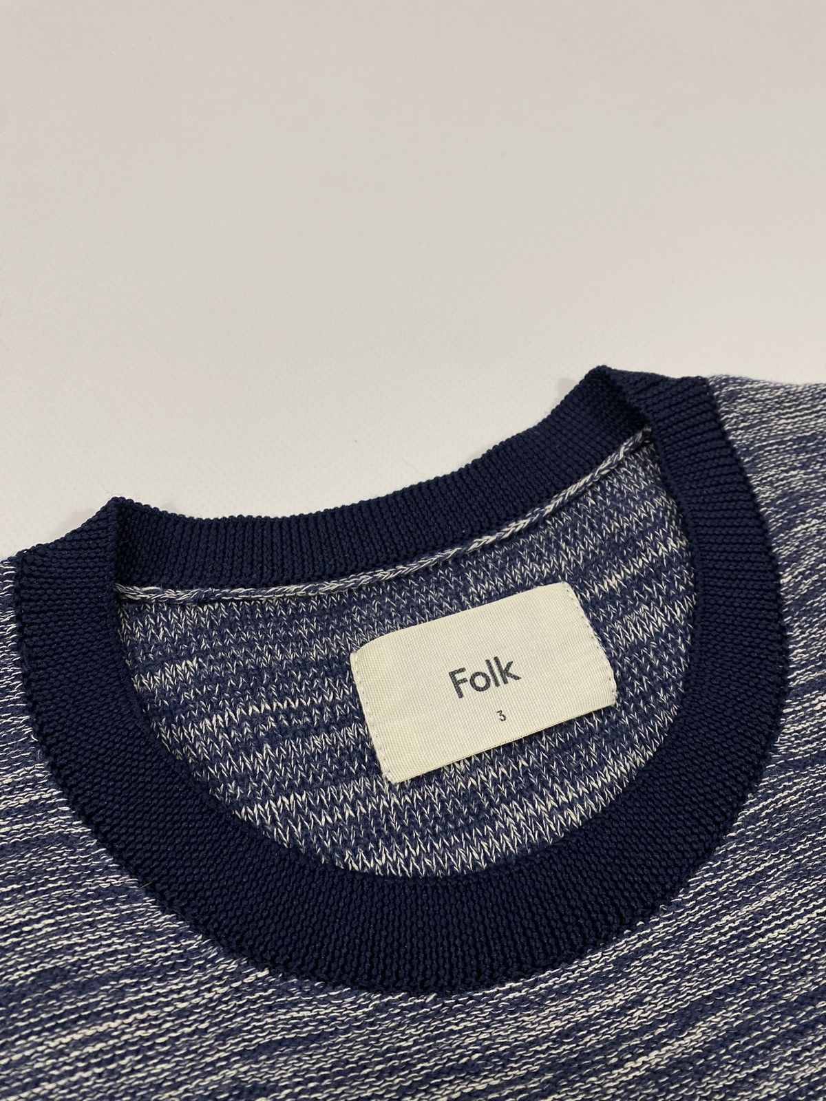Folk 🔥LASTDROP🔥 Folk Ocean Pattern Cotton Sweater Nylon Ribs Size US M / EU 48-50 / 2 - 8 Thumbnail