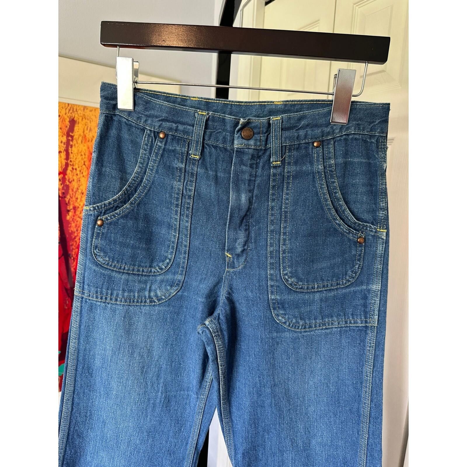 Designer 60s Cheap Jeans Denim Talon 42 Zipper 30 x 31 Size US 30 / EU 46 - 2 Thumbnail