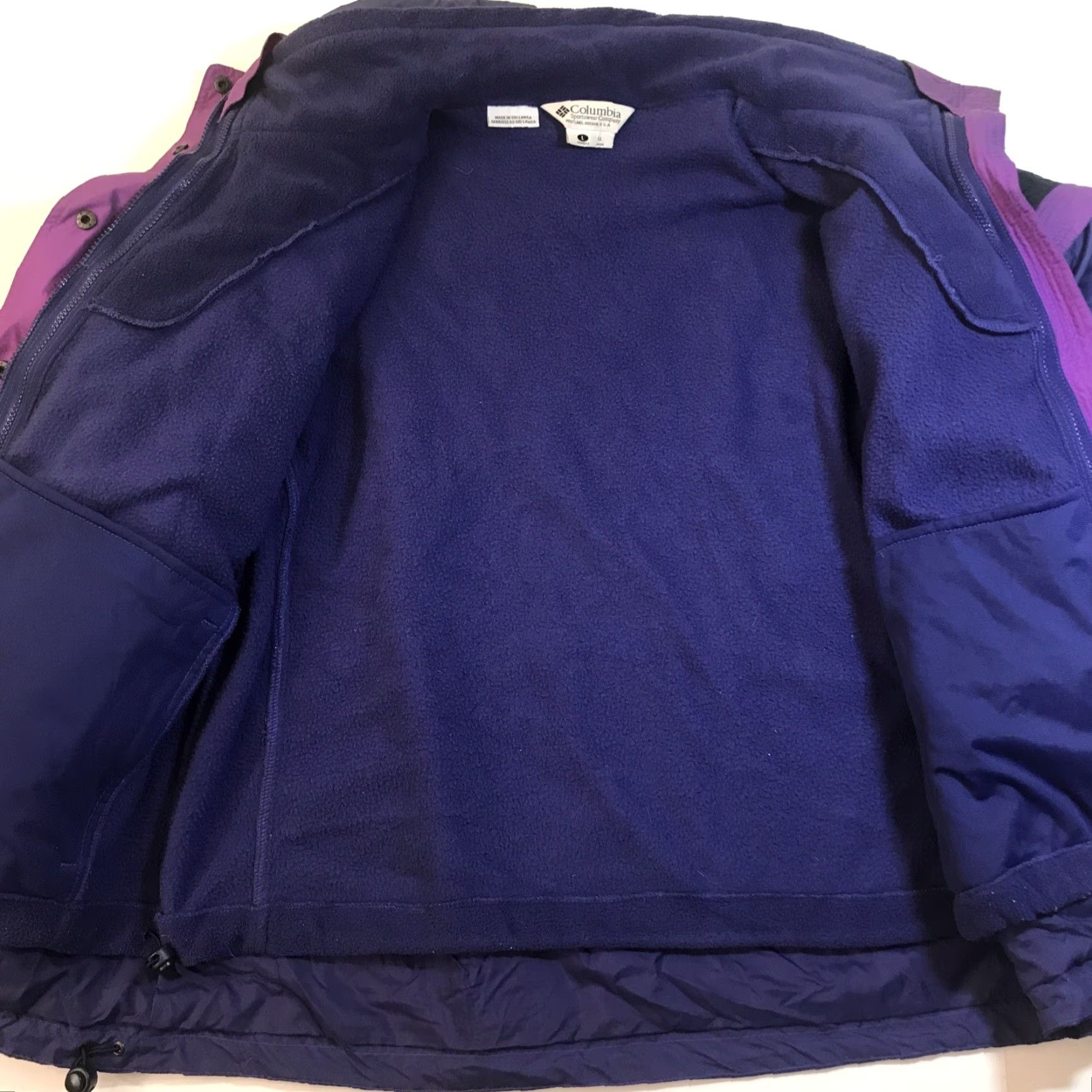 Vintage VINTAGE Columbia Women's Jacket Sz Large L Bugaboo Winter Ski 3 In 1 Purple Size L / US 10 / IT 46 - 4 Thumbnail