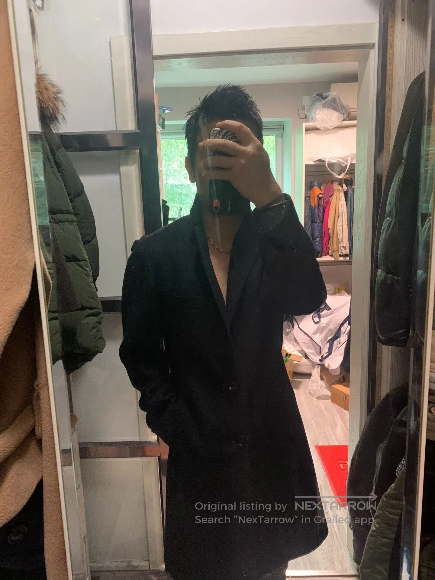 Ring Jacket black cashmere wool blend coat size 46. Size US L / EU 52-54 / 3 - 1 Thumbnail