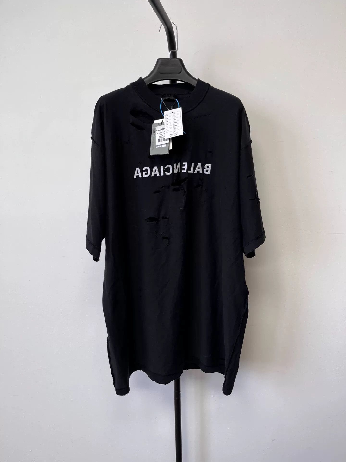 Balenciaga Balenciaga Logo Print Crew Neck T-Shirt Size US XXS / EU 40 - 1 Thumbnail