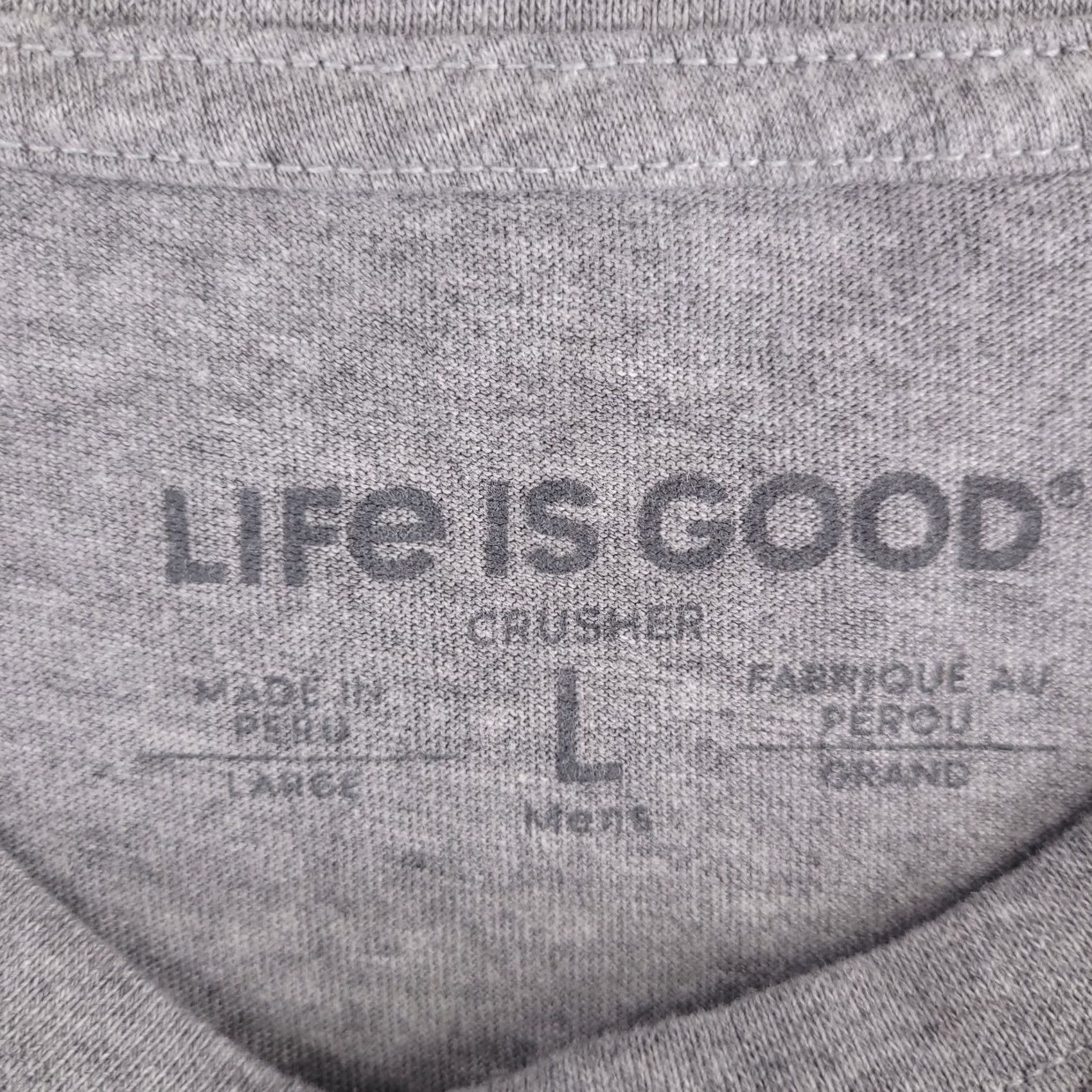Life is Good Life is Good Shirt Mens L Golf Graphic Tee Short Sleeve Gray Size US L / EU 52-54 / 3 - 3 Thumbnail