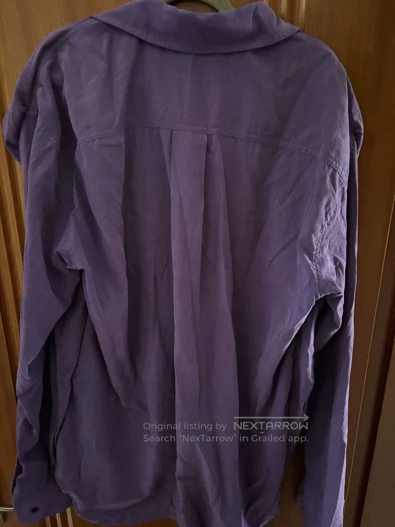Y/Project Y/PROJECT Size M Double zipper pleated lapel purple shirt l Size US M / EU 48-50 / 2 - 2 Thumbnail