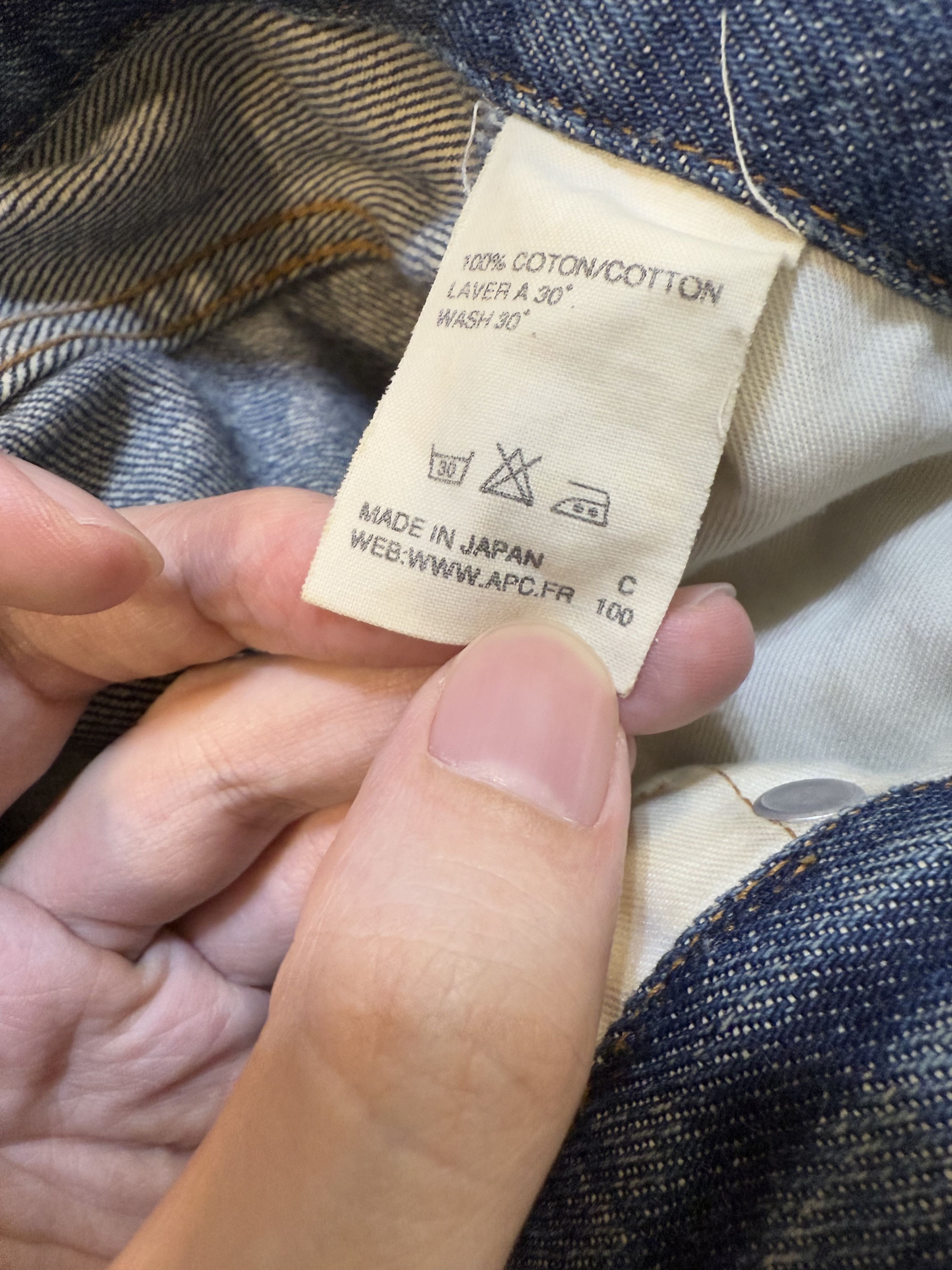 A.P.C. Distressed A.P.C. L'ANGLAISE Selvedge Denim Made in Japan Size US 31 - 11 Thumbnail