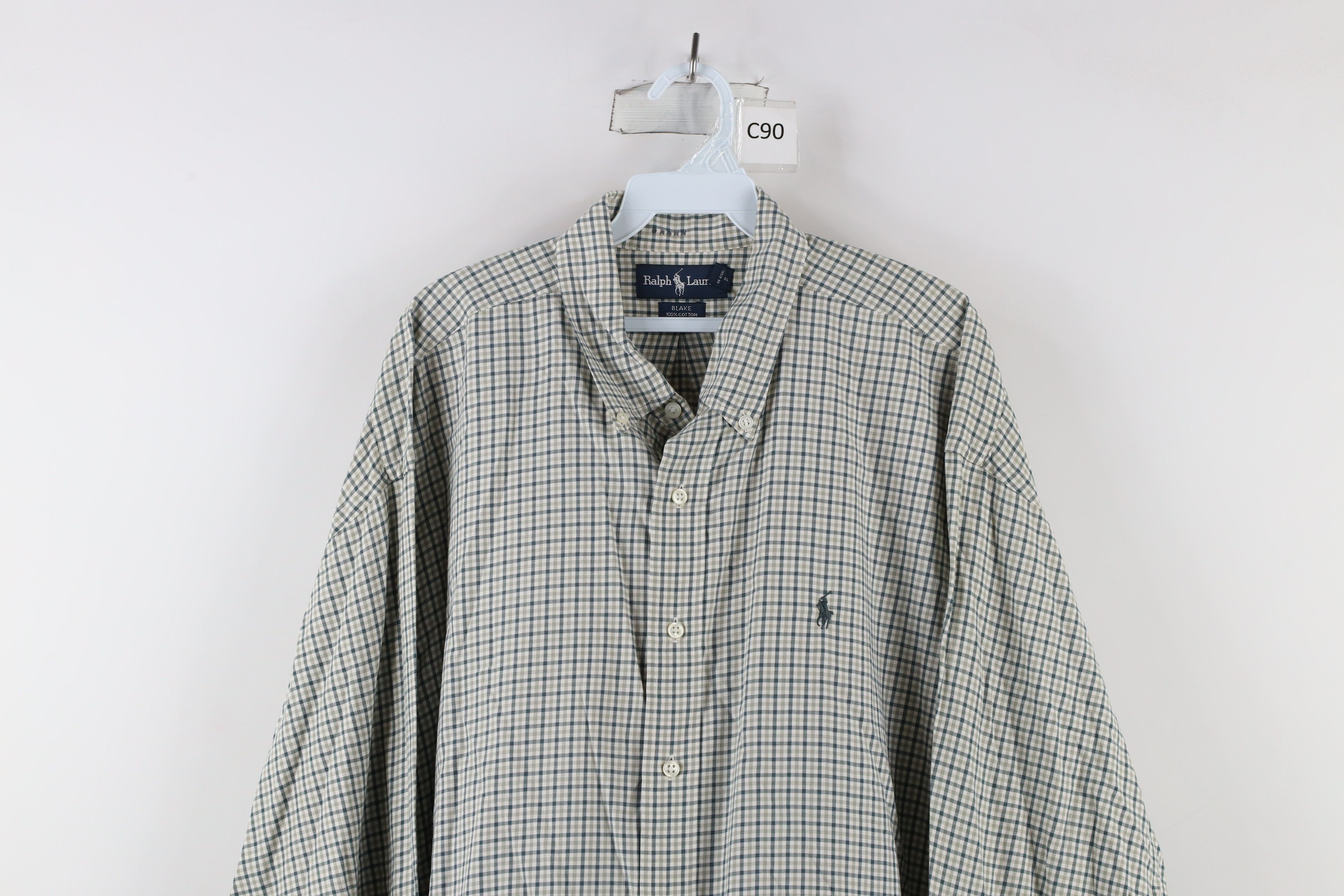Ralph Lauren × Vintage Vintage 90s Ralph Lauren Collared Button Down Shirt Plaid Size US XXL / EU 58 / 5 - 2 Thumbnail