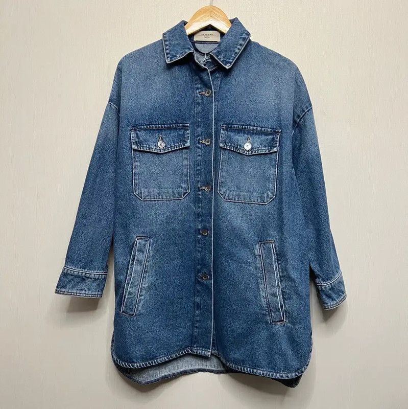 Max Mara MaxMara Blue Cotton Jacket for Women 0089 Size L / US 10 / IT 46 - 1 Thumbnail