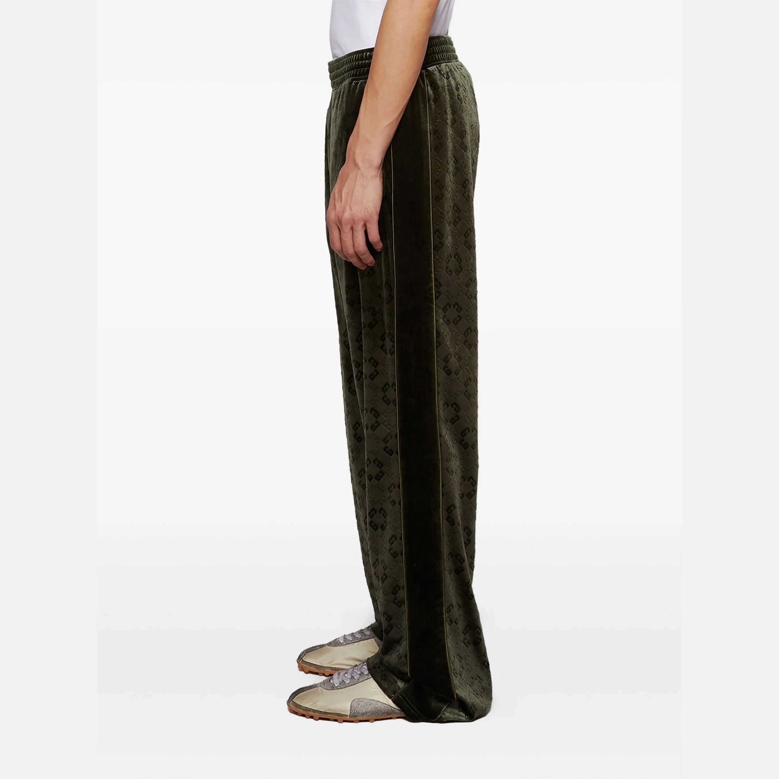 Givenchy M Givenchy Velvet Sweat Pants Green Monogram Size US 30 / EU 46 - 2 Thumbnail