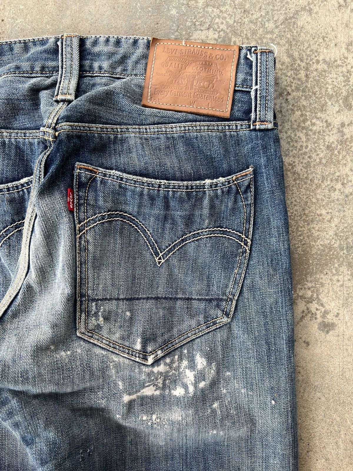 Levi's Beautiful Repaired Vintage Levi's 505 Denim Pants Size US 29 - 8 Thumbnail