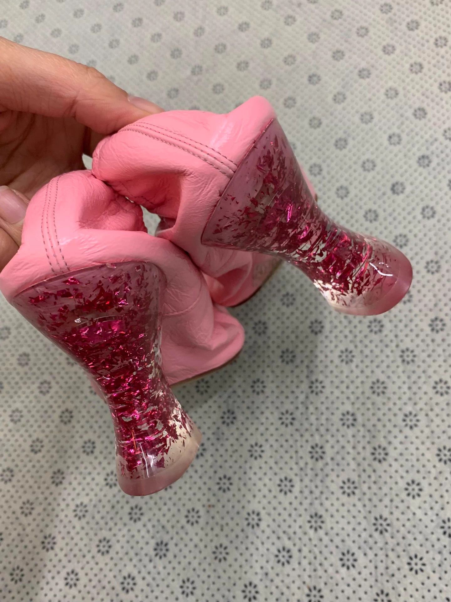 Bottega Veneta Bottega Veneta Pink Crystal Witchy Heels 36 Unworn Size US 5 / IT 35 - 3 Thumbnail