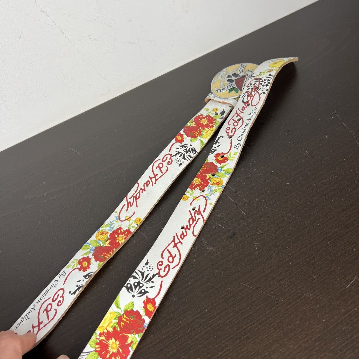 Christian Audigier Ed Hardy Y2K Belt 00s Vintage Tiger Tattoo Style Rare Retro Size ONE SIZE - 4 Thumbnail